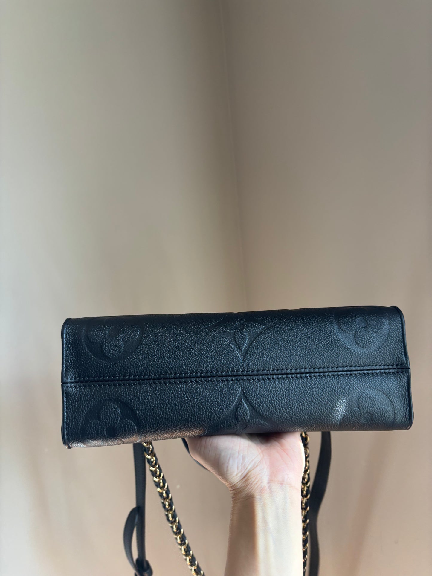 ❗️SOLD❗️ On-The-Go East West in Black Empreinte Leather