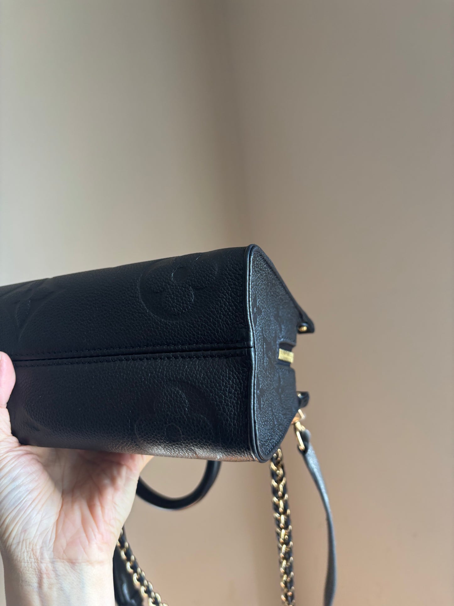 ❗️SOLD❗️ On-The-Go East West in Black Empreinte Leather
