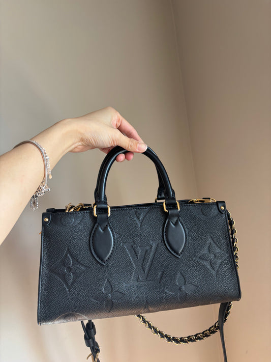 ❗️SOLD❗️ On-The-Go East West in Black Empreinte Leather