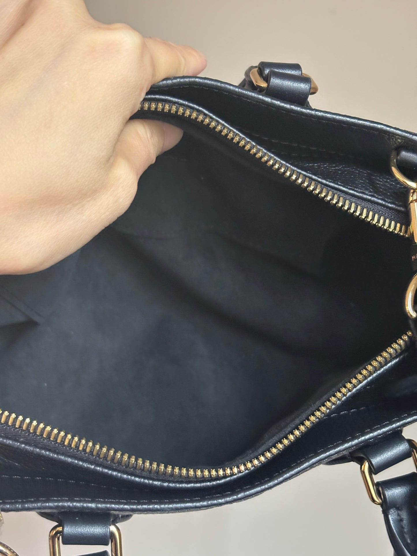 ❗️SOLD❗️ On-The-Go East West in Black Empreinte Leather