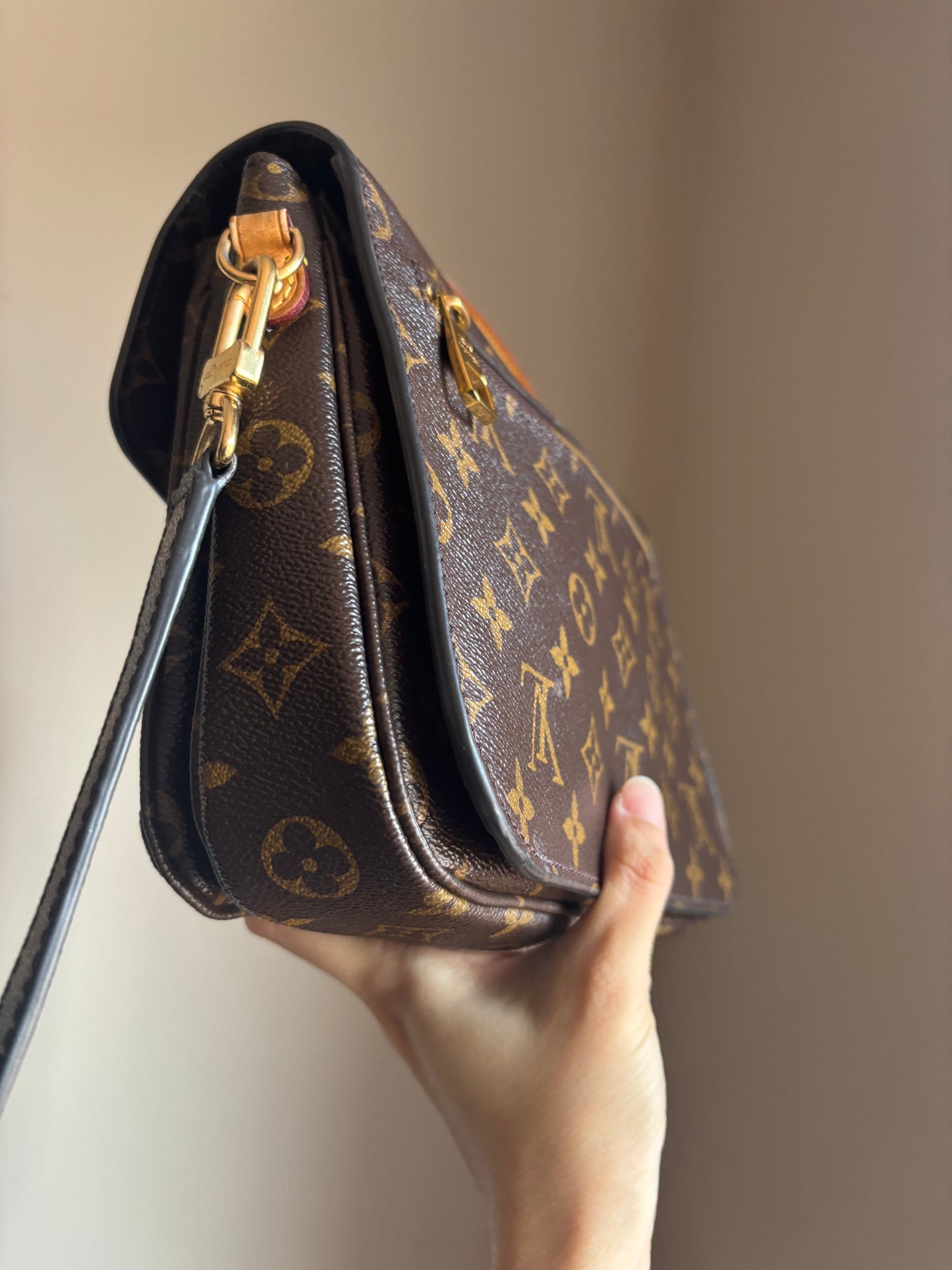 ❗️SOLD❗️ Metis Pochette in Monogram with crossbody strap