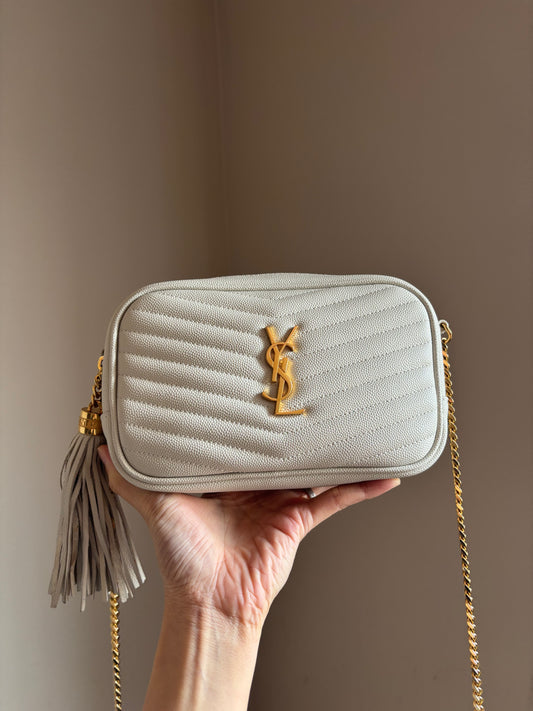❗️SOLD❗️ Lou Camera Bag Tassel in White