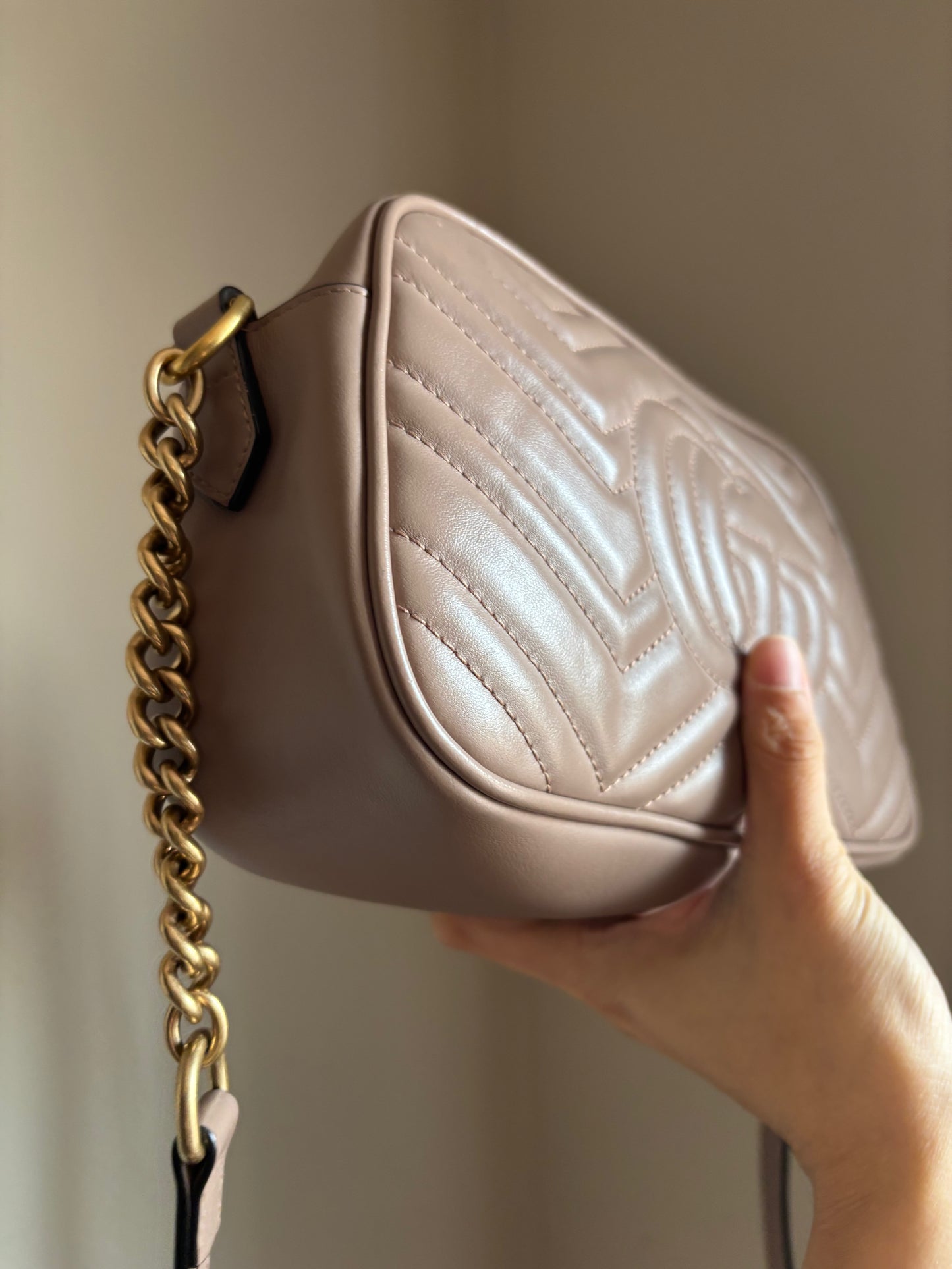❗️SOLD❗️ Small Marmont Camera Bag in Dusty Pink