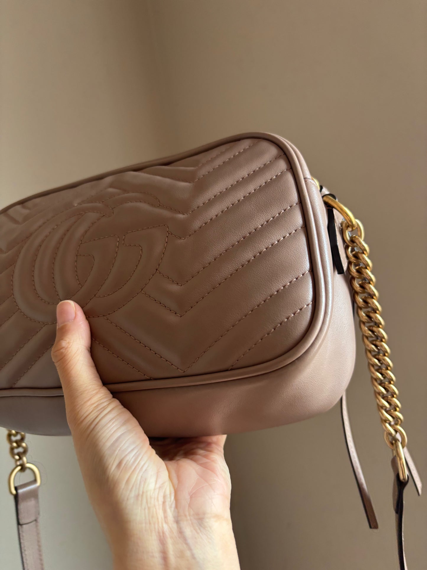 ❗️SOLD❗️ Small Marmont Camera Bag in Dusty Pink
