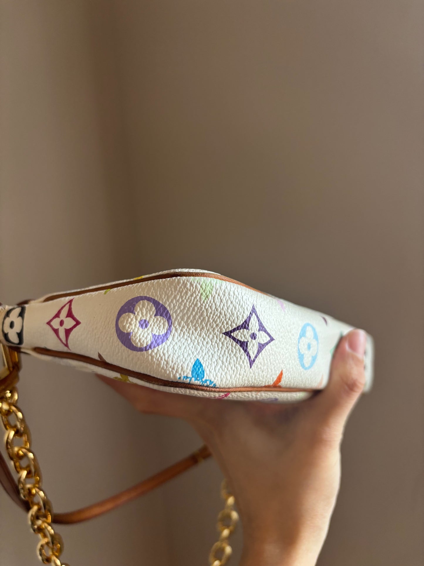 ❗️SOLD❗️ Murakami Pochette Accessoire White Multicolor