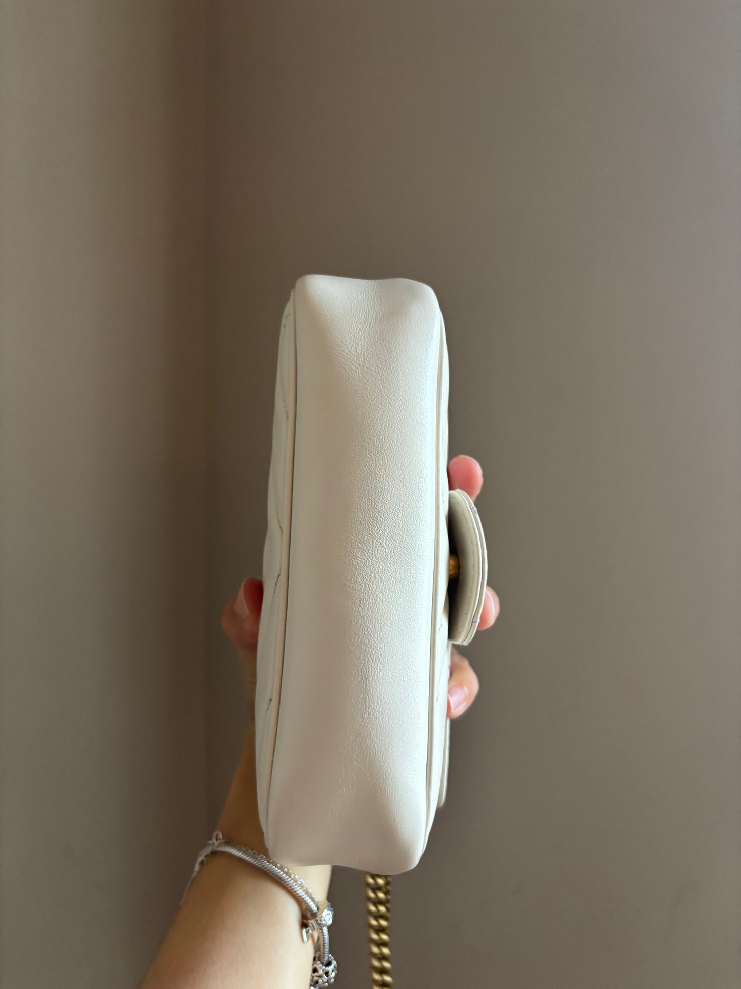 ❗️SOLD❗️ Supermini Marmont Bag in White