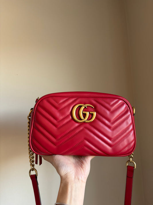❗️SOLD❗️ Small Marmont Camera Bag in Red