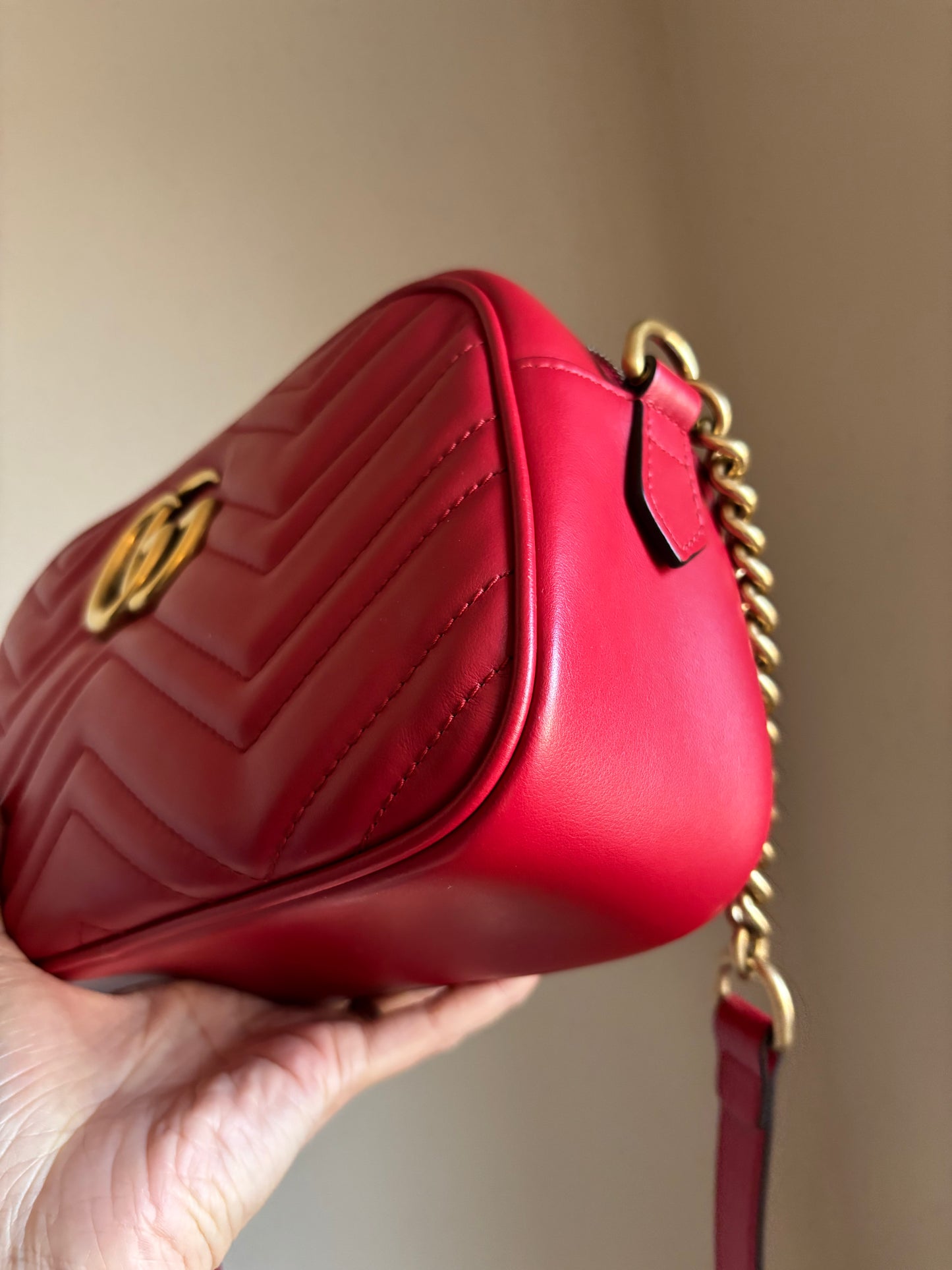 ❗️SOLD❗️ Small Marmont Camera Bag in Red