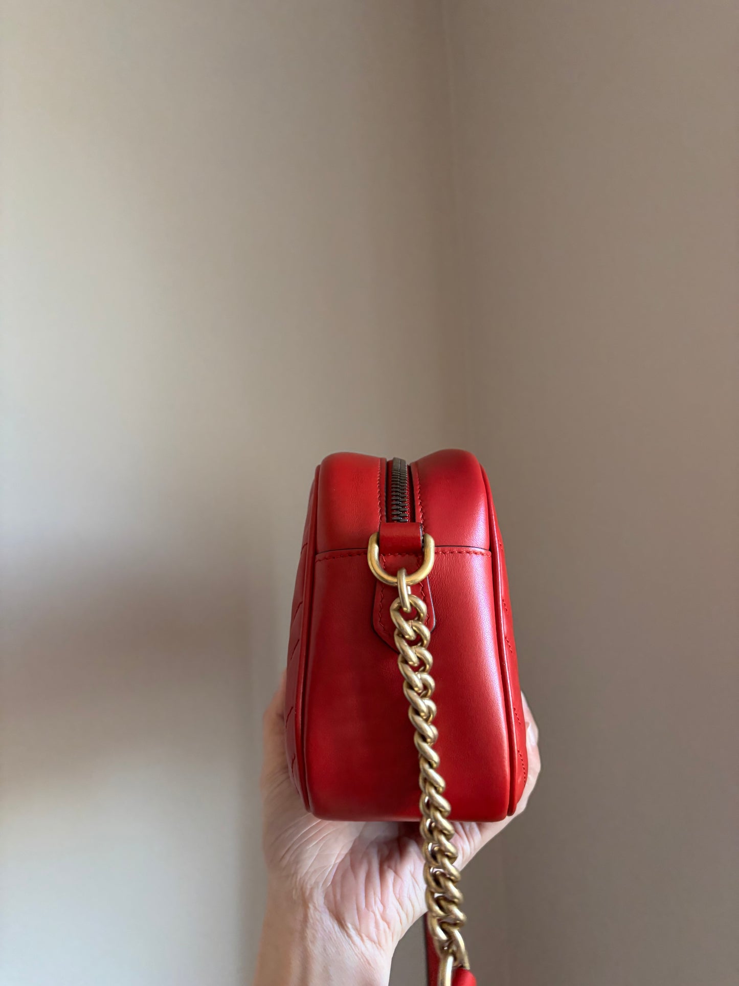 ❗️SOLD❗️ Small Marmont Camera Bag in Red