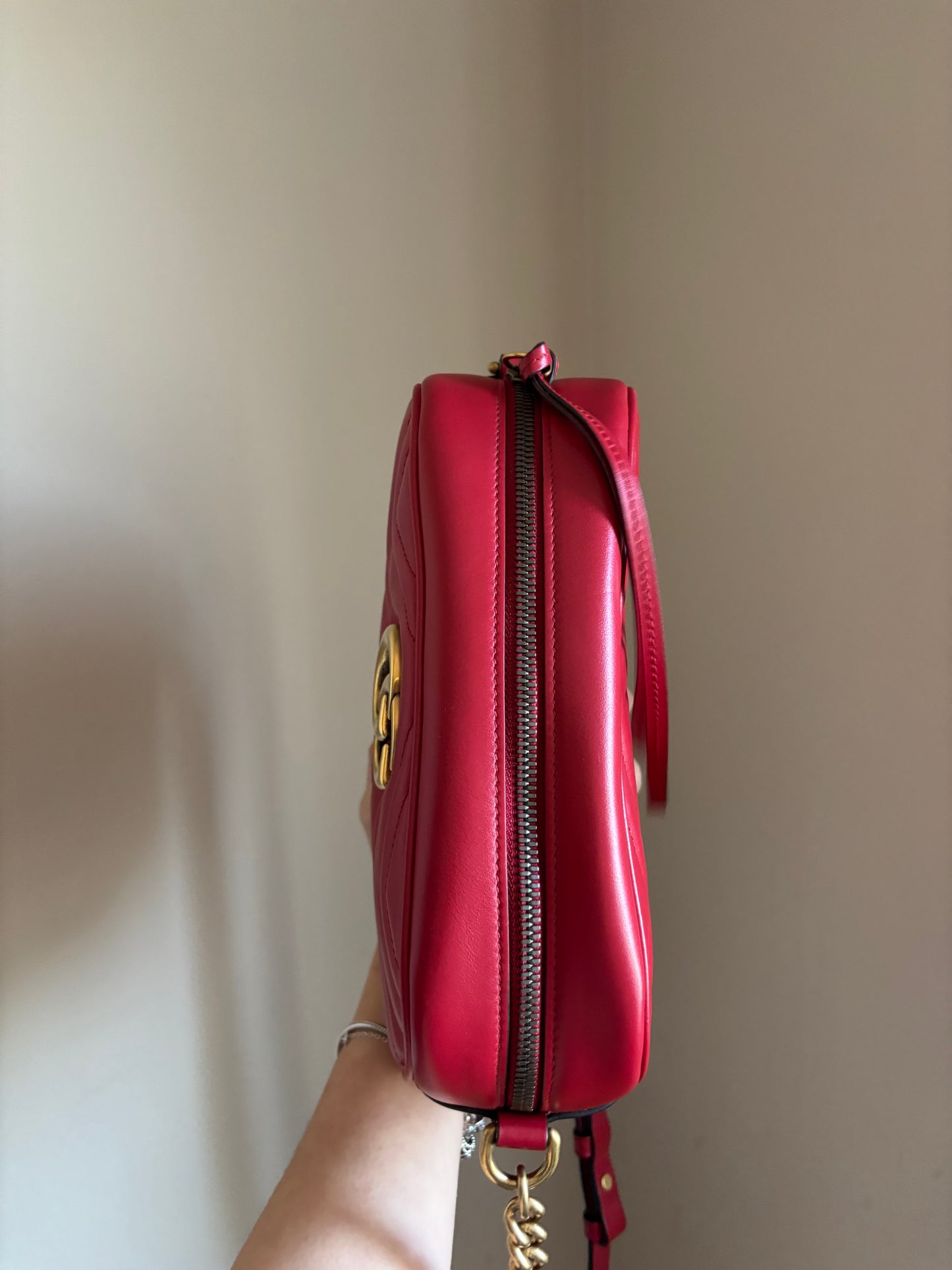 ❗️SOLD❗️ Small Marmont Camera Bag in Red