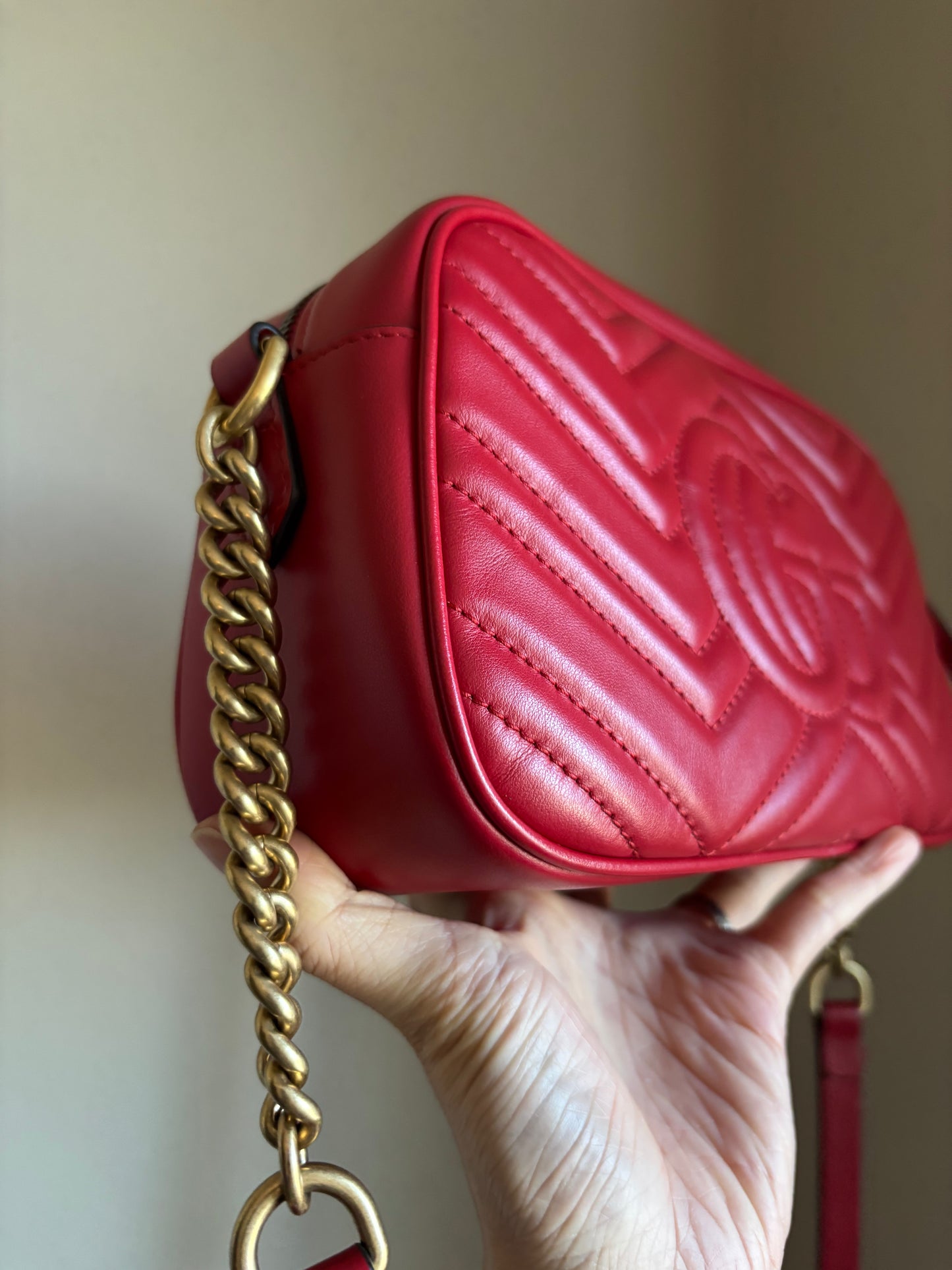 ❗️SOLD❗️ Small Marmont Camera Bag in Red
