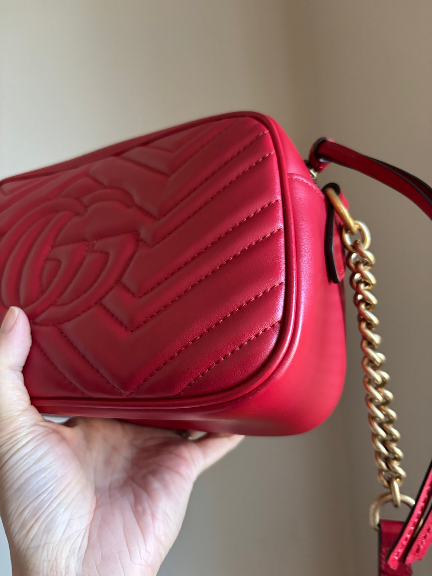 ❗️SOLD❗️ Small Marmont Camera Bag in Red
