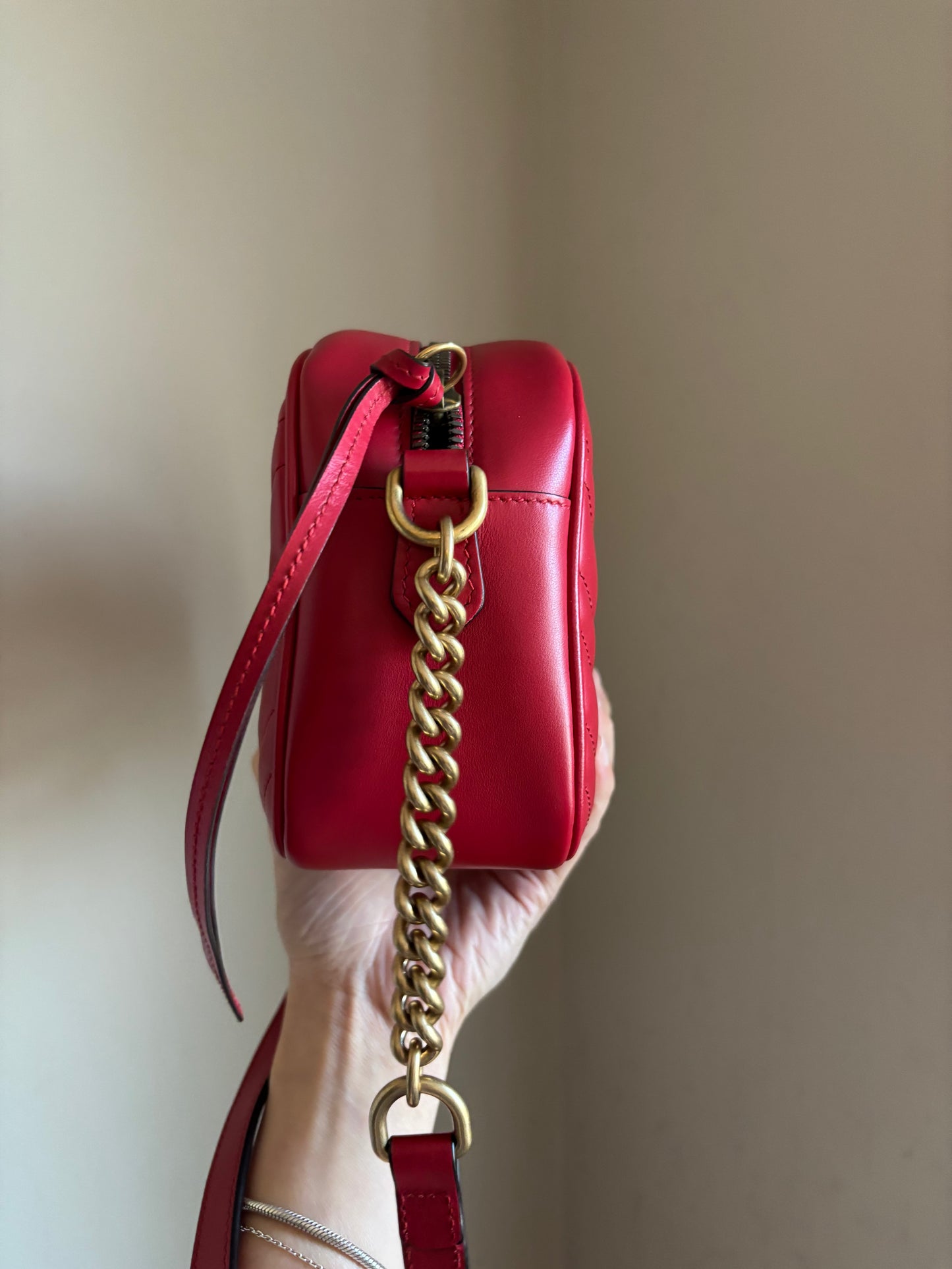 ❗️SOLD❗️ Small Marmont Camera Bag in Red