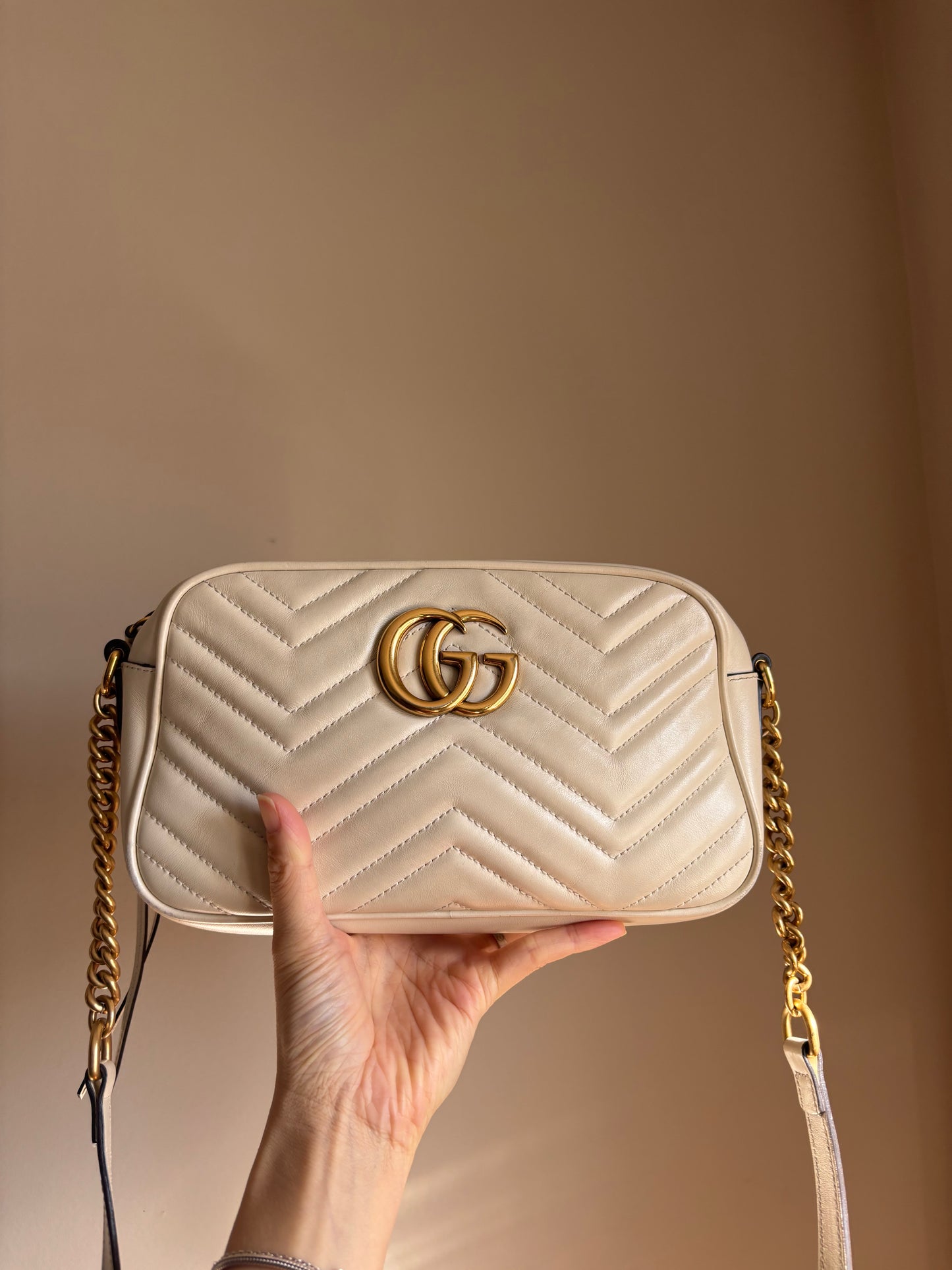 ❗️SOLD❗️ Small Marmont Camera Bag in white