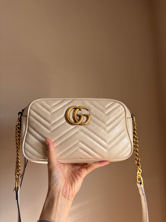 ❗️SOLD❗️ Small Marmont Camera Bag in white