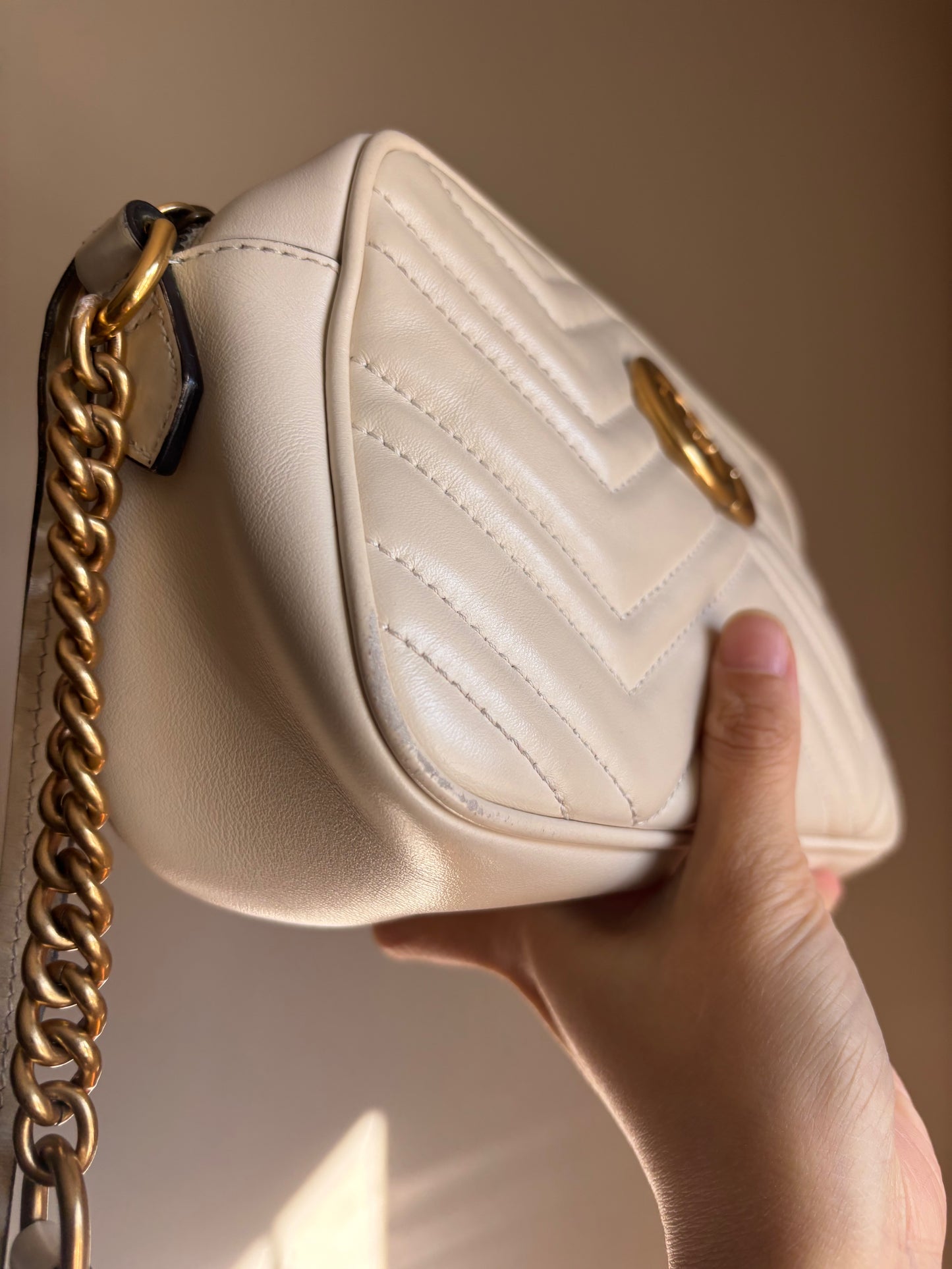 ❗️SOLD❗️ Small Marmont Camera Bag in white