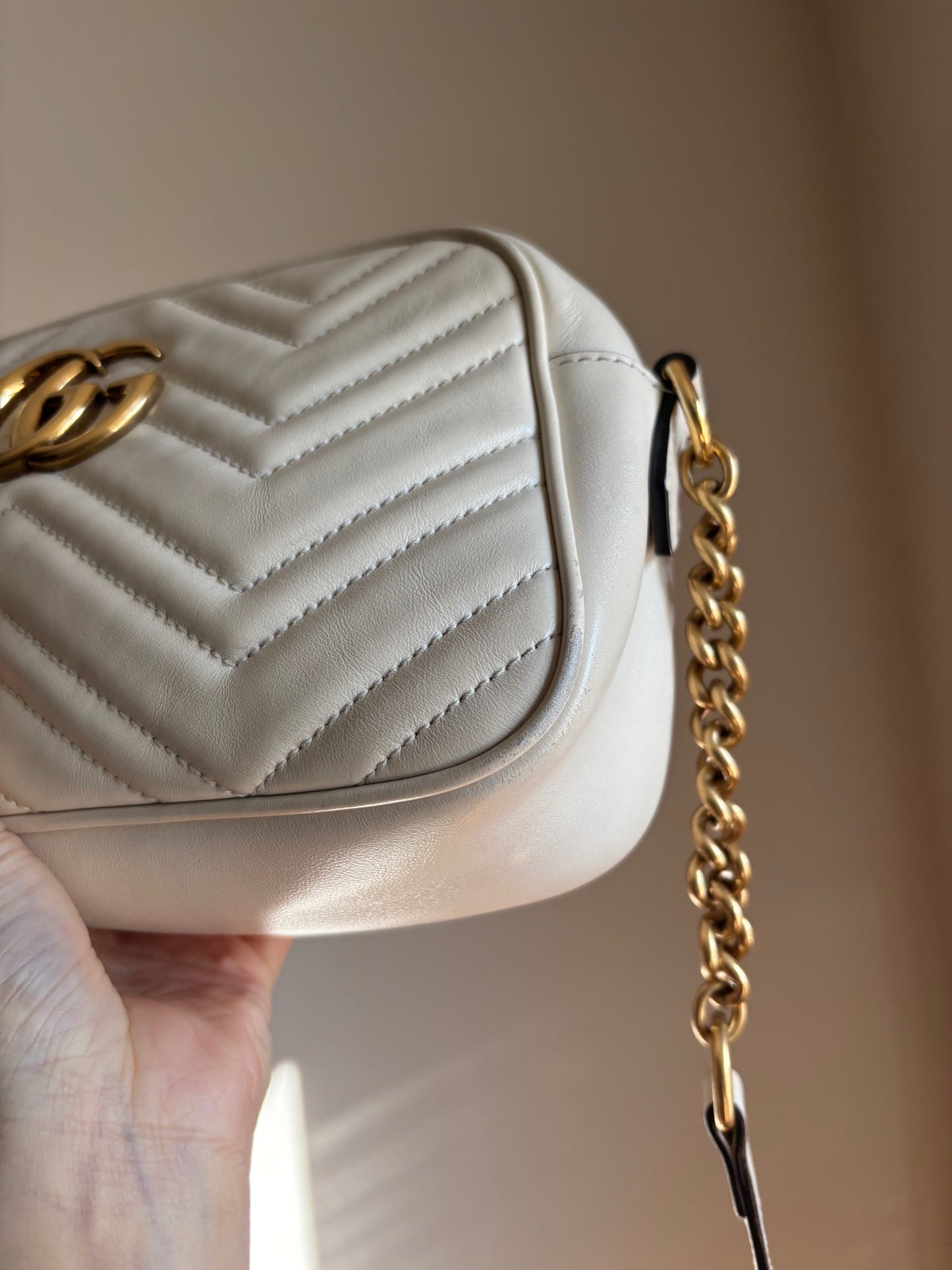 ❗️SOLD❗️ Small Marmont Camera Bag in white