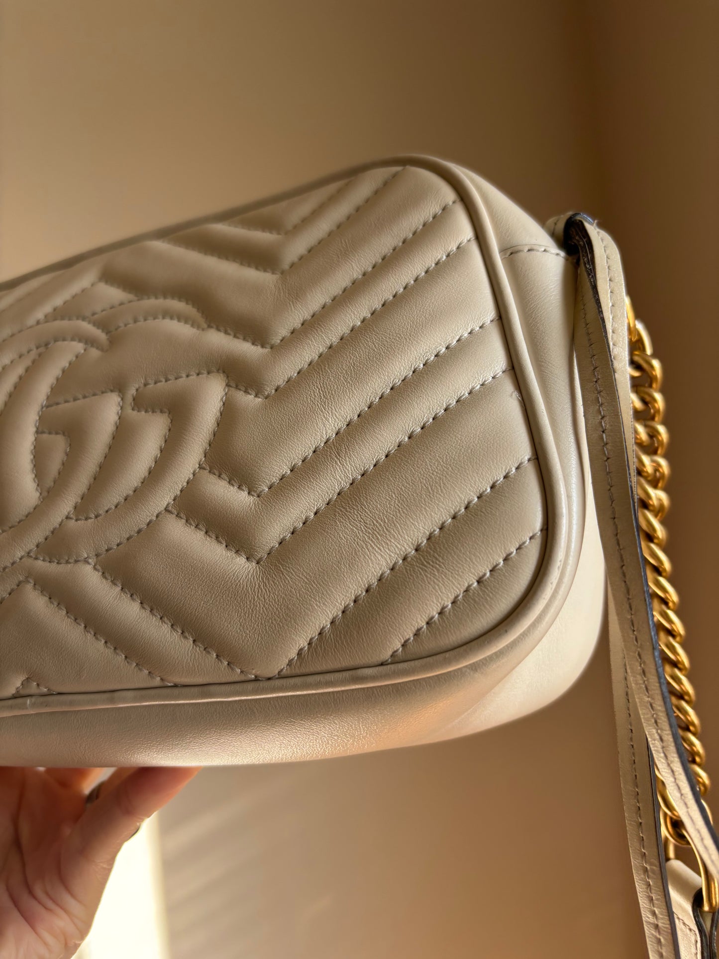 ❗️SOLD❗️ Small Marmont Camera Bag in white