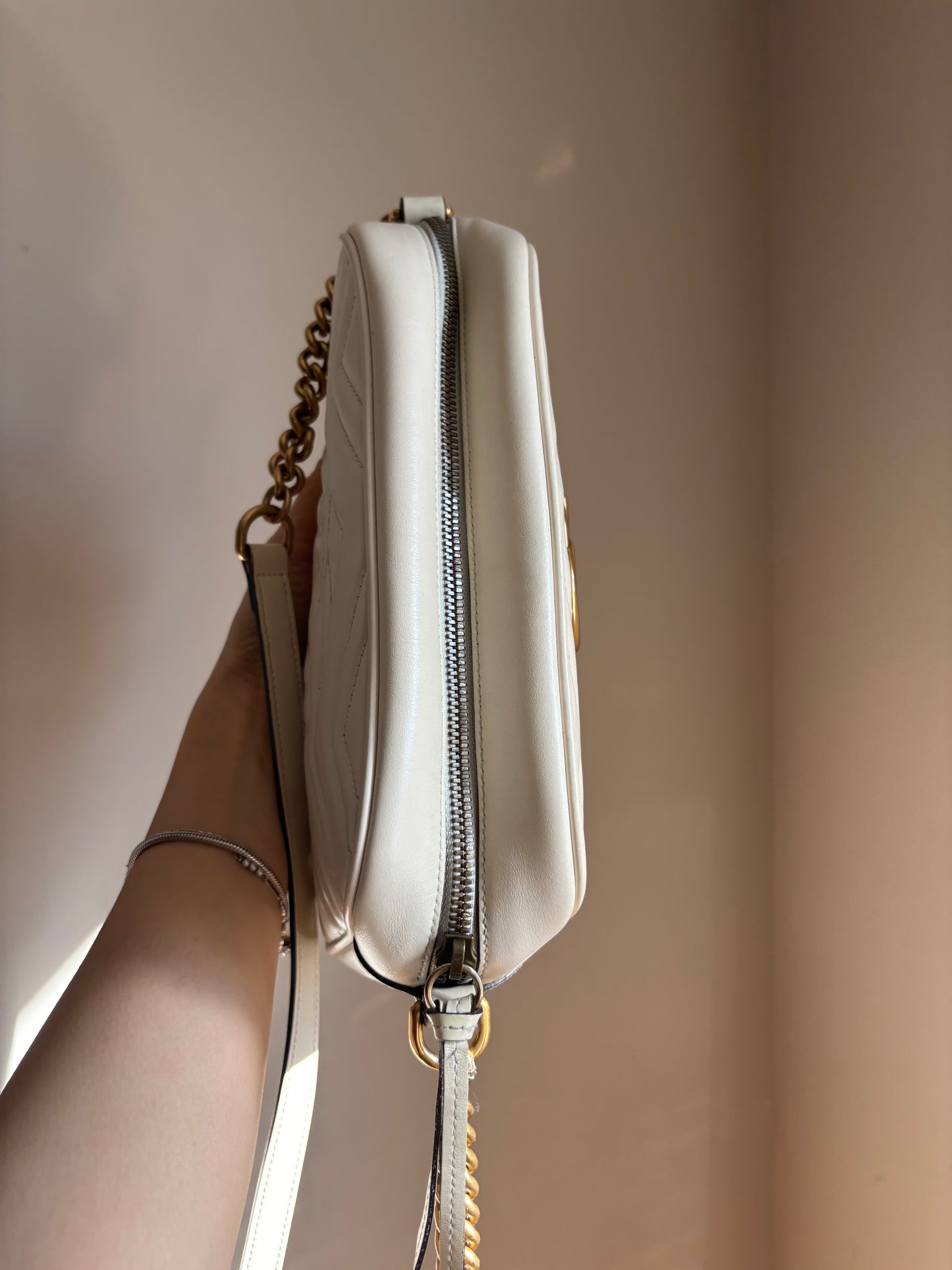 ❗️SOLD❗️ Small Marmont Camera Bag in white