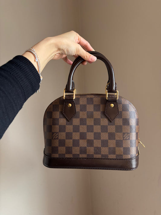 ❗️SOLD❗️ Damier Ebene Alma BB (Microchip)