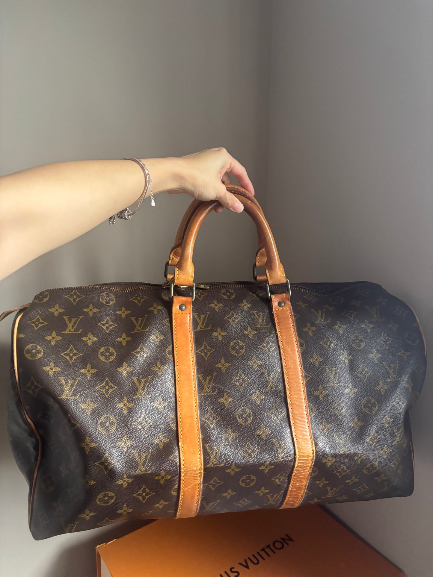 ❗️SOLD❗️Keepall 55 in monogram (no strap)