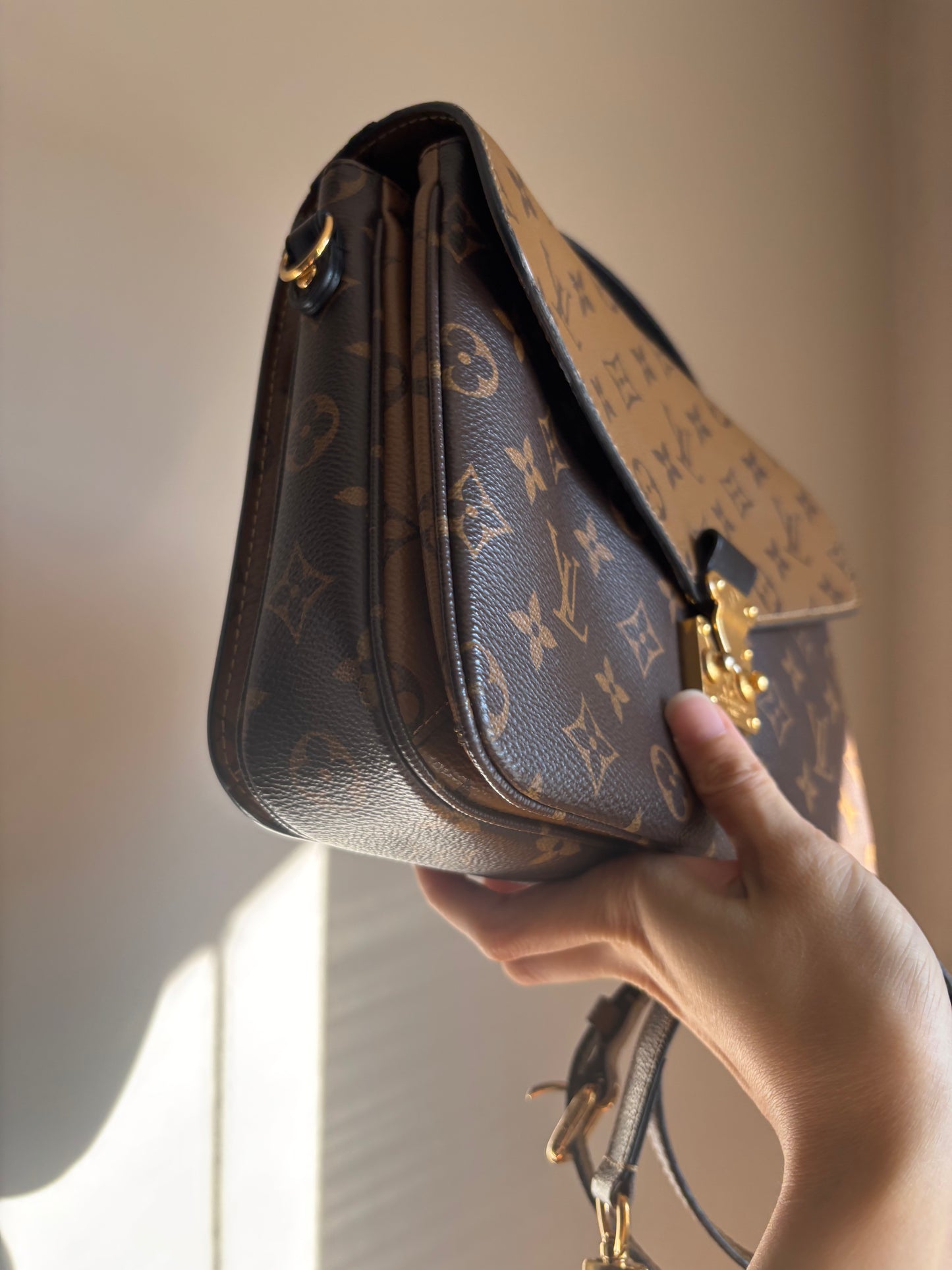 ❗️SOLD❗️Metis Pochette in Reverse Monogram