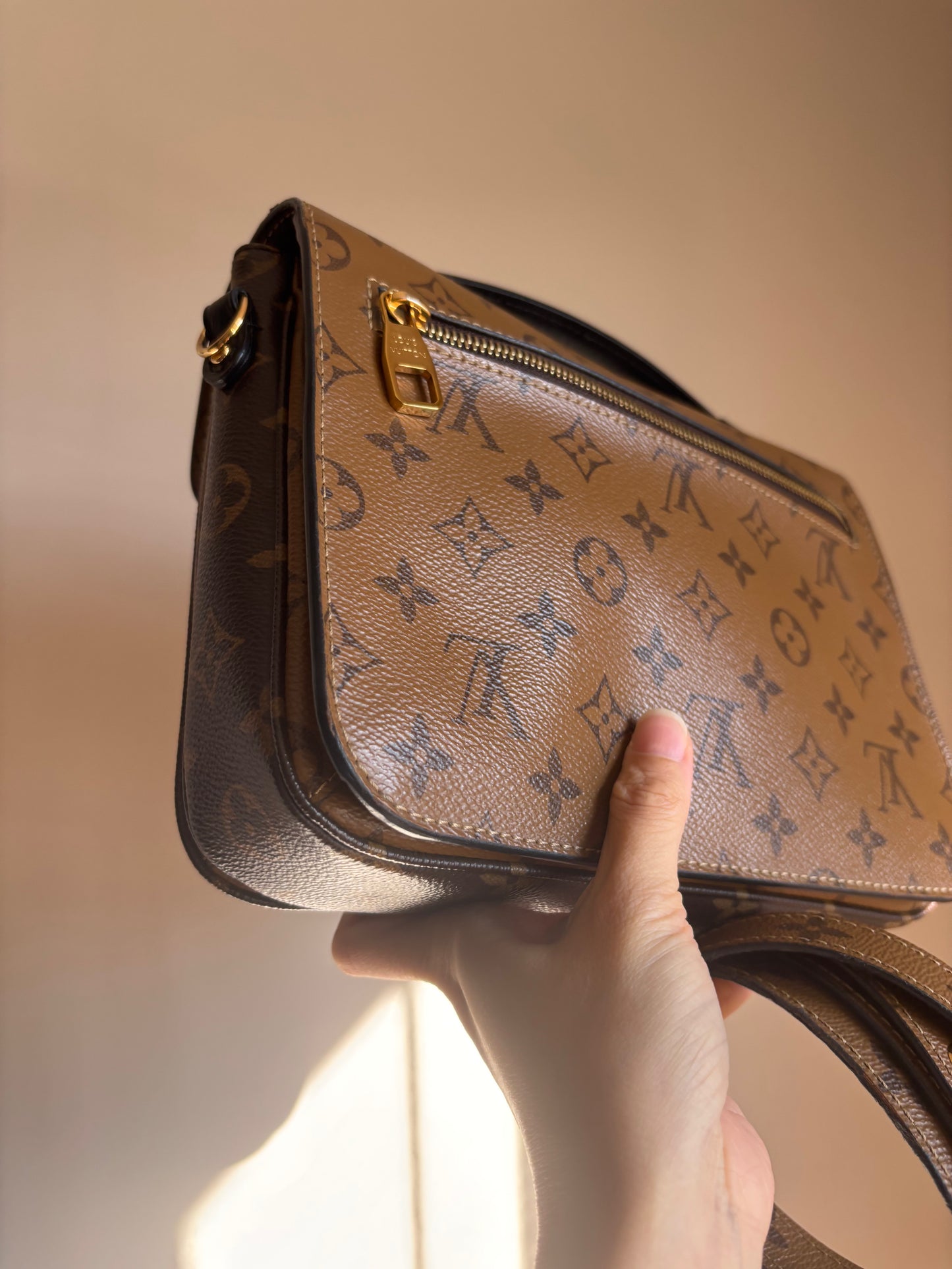 ❗️SOLD❗️Metis Pochette in Reverse Monogram