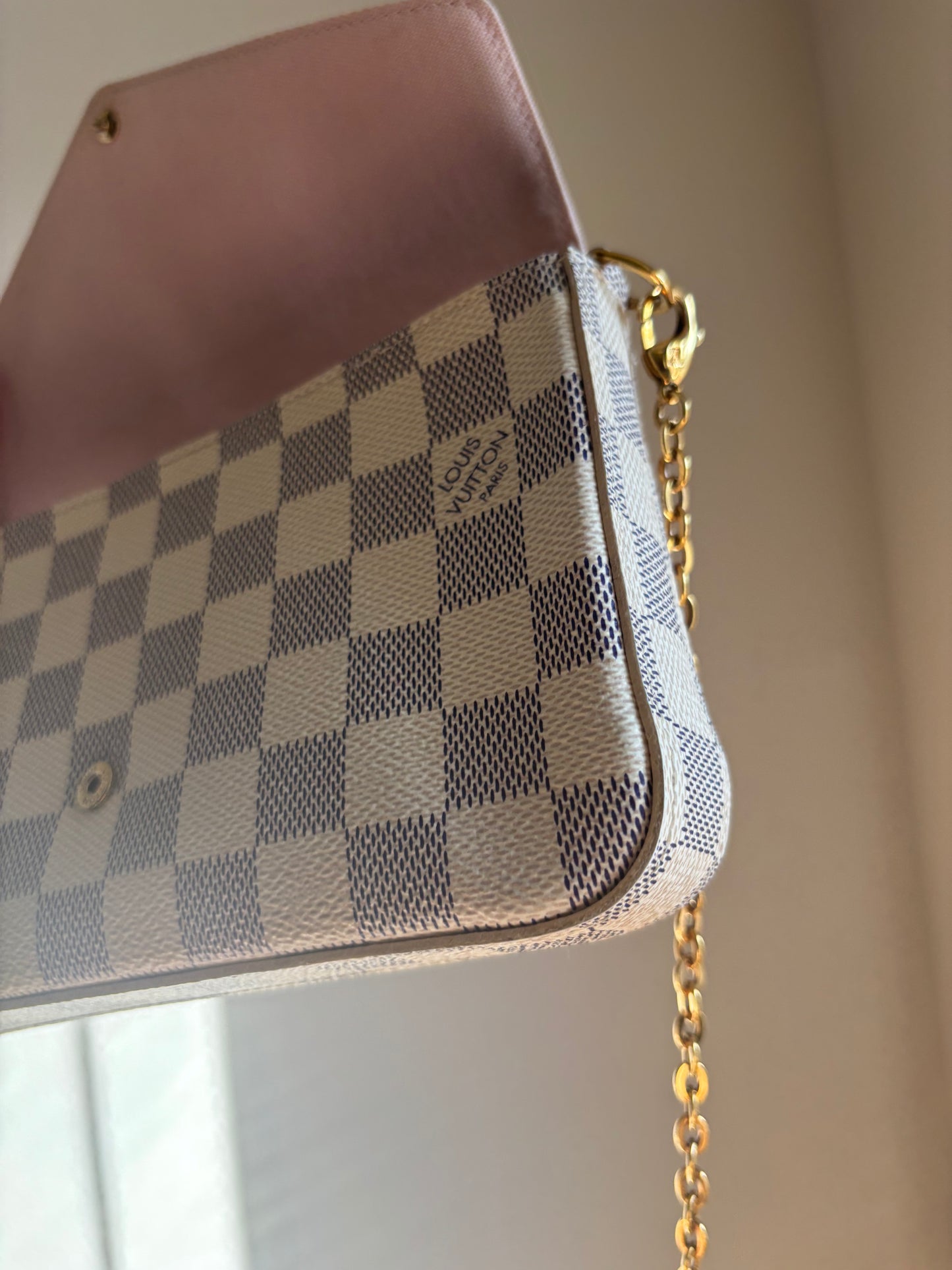 ❗️SOLD❗️ Damier Azur Felicie with Both Inserts