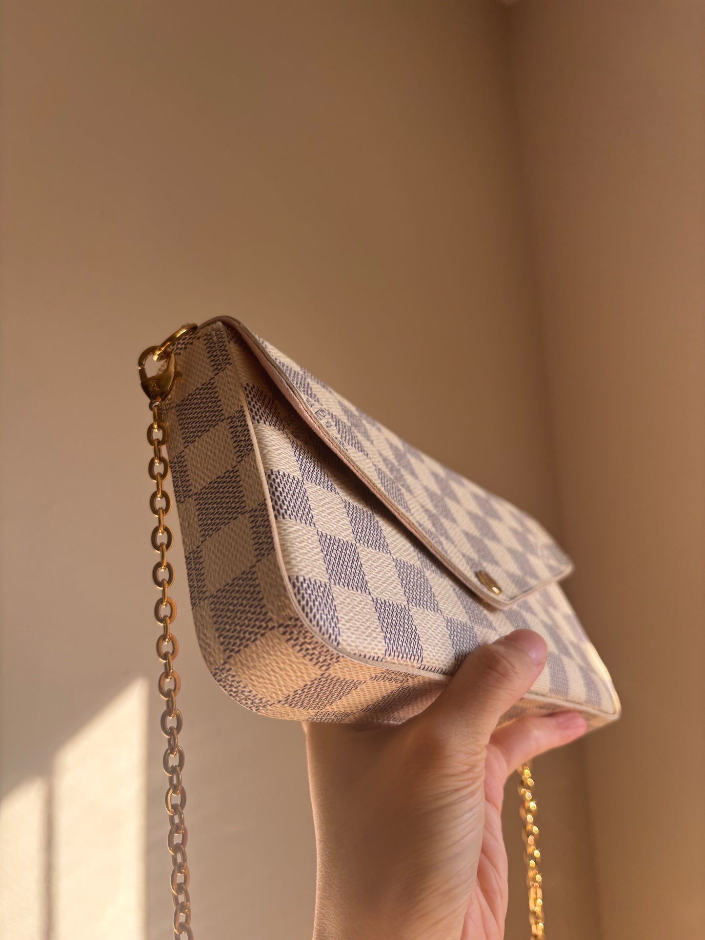 ❗️SOLD❗️ Damier Azur Felicie with Both Inserts