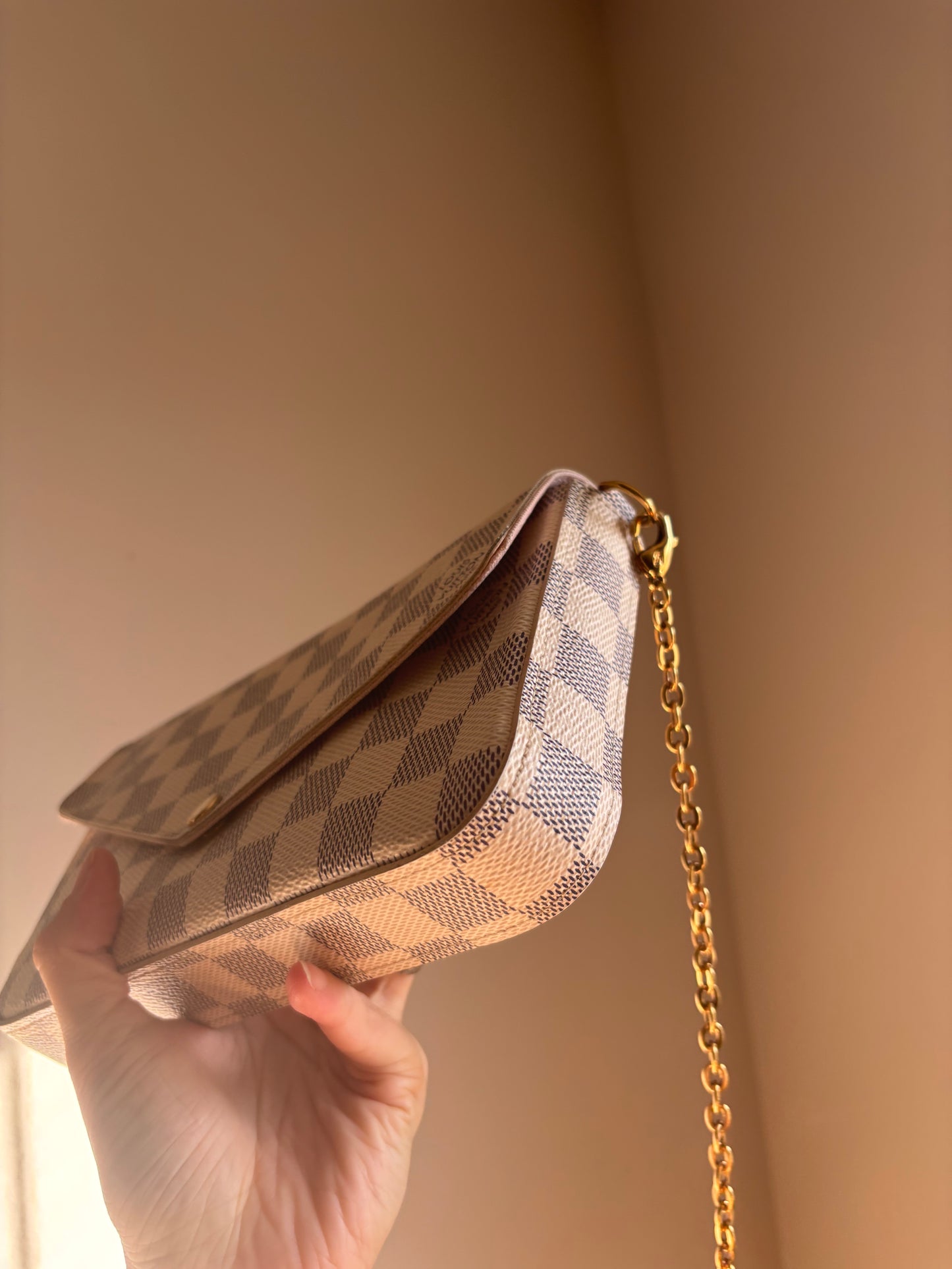 ❗️SOLD❗️ Damier Azur Felicie with Both Inserts