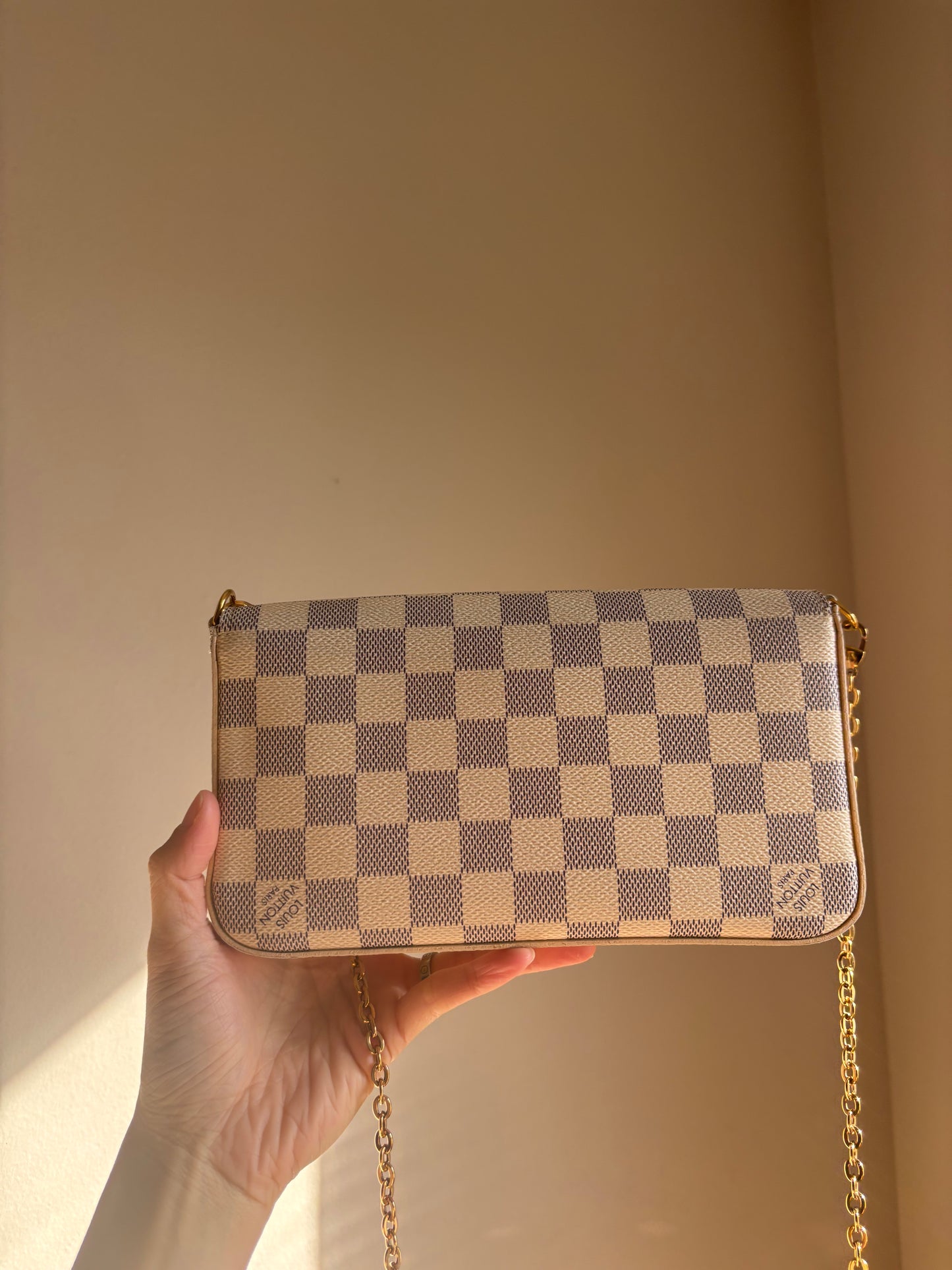 ❗️SOLD❗️ Damier Azur Felicie with Both Inserts