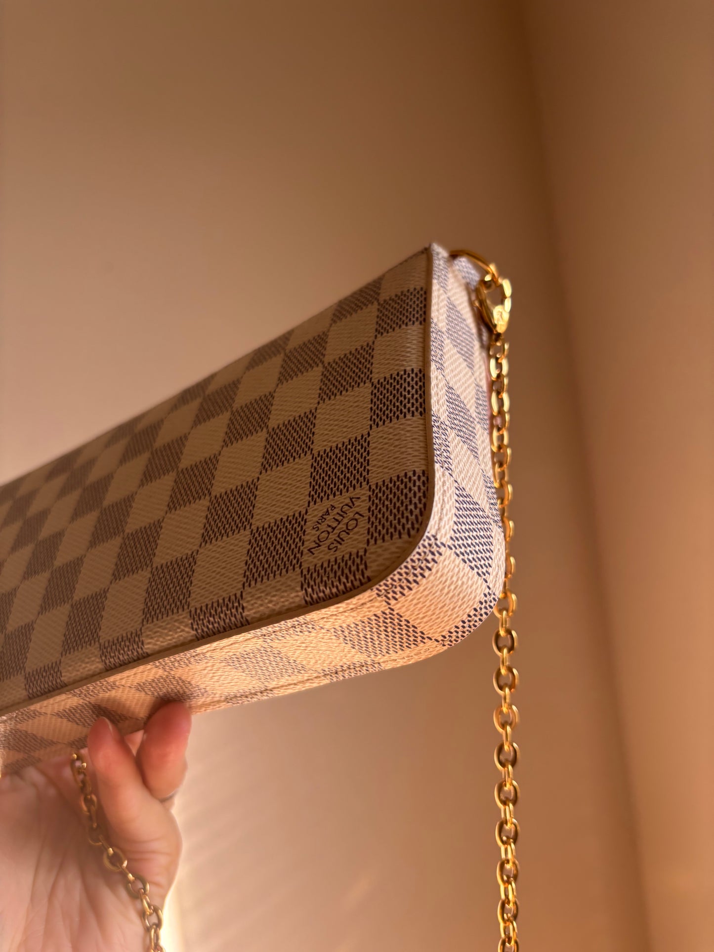 ❗️SOLD❗️ Damier Azur Felicie with Both Inserts