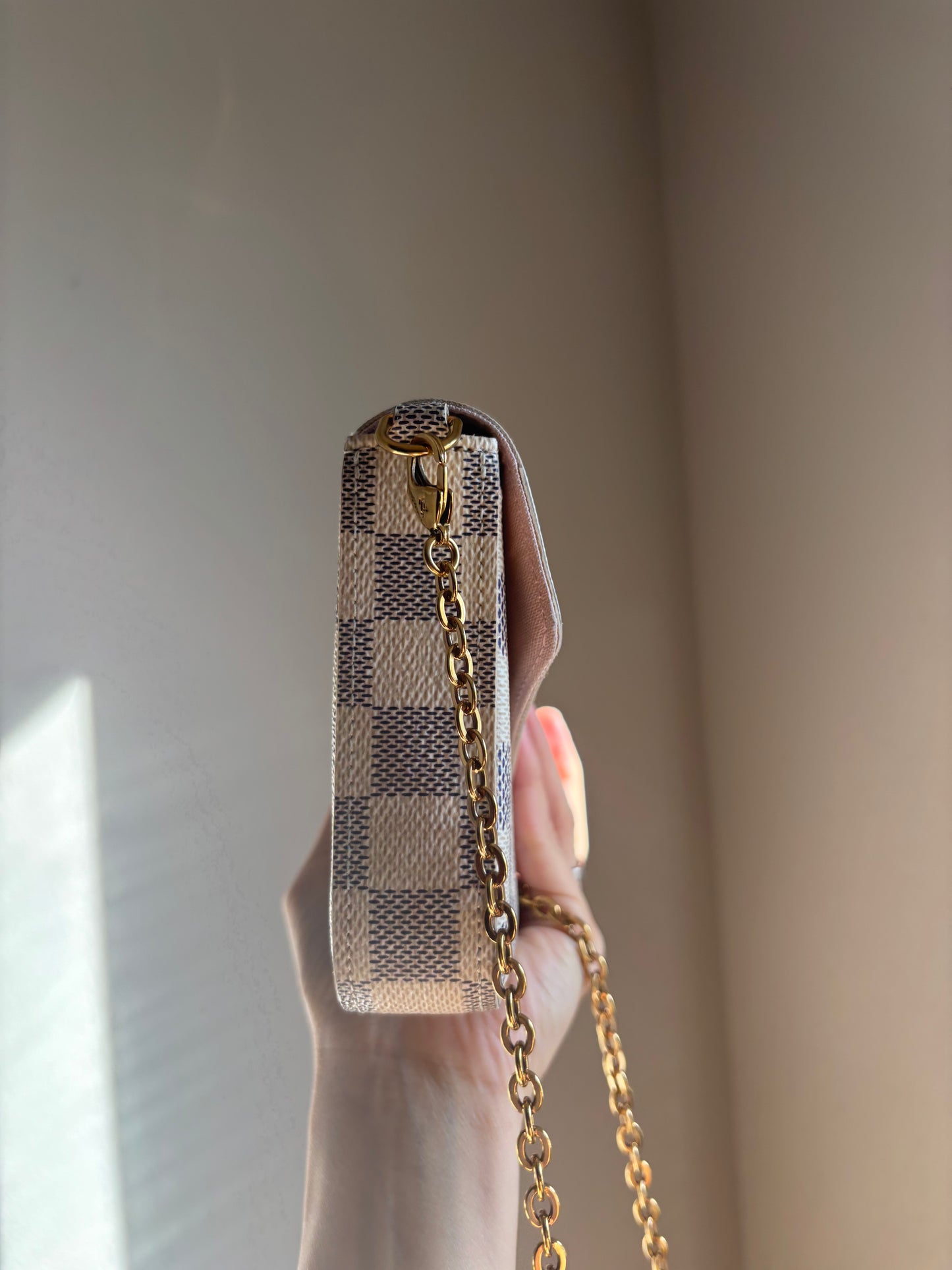 ❗️SOLD❗️ Damier Azur Felicie with Both Inserts