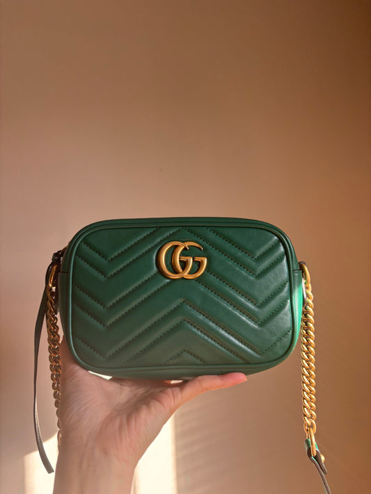 ❗️SOLD❗️Green Mini Marmont Camera Bag