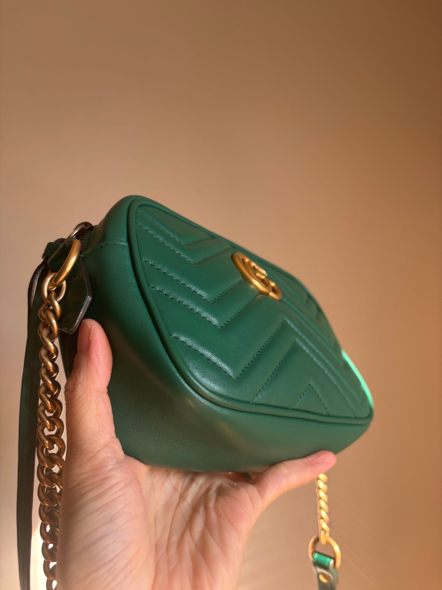 ❗️SOLD❗️Green Mini Marmont Camera Bag