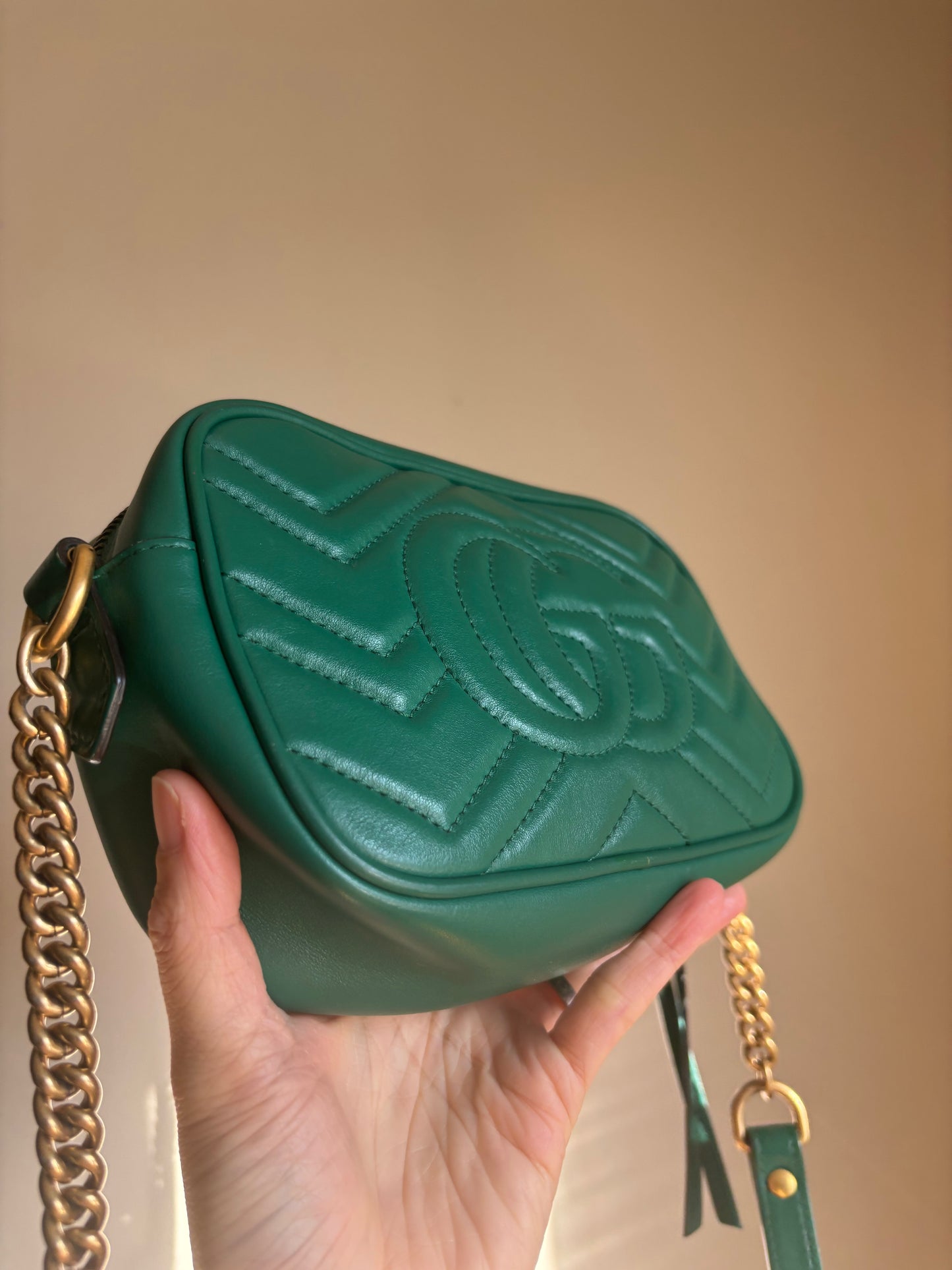 ❗️SOLD❗️Green Mini Marmont Camera Bag