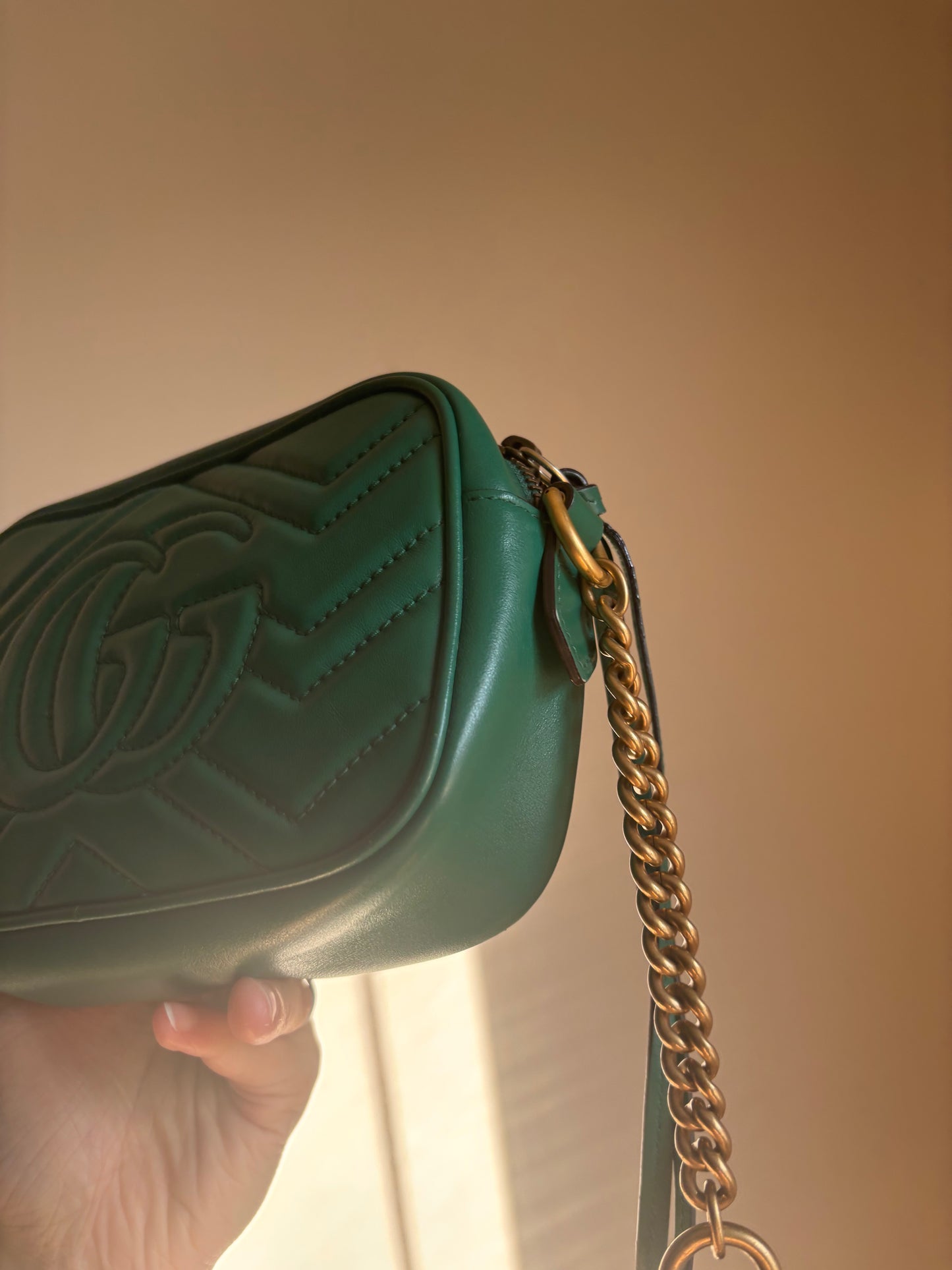 ❗️SOLD❗️Green Mini Marmont Camera Bag