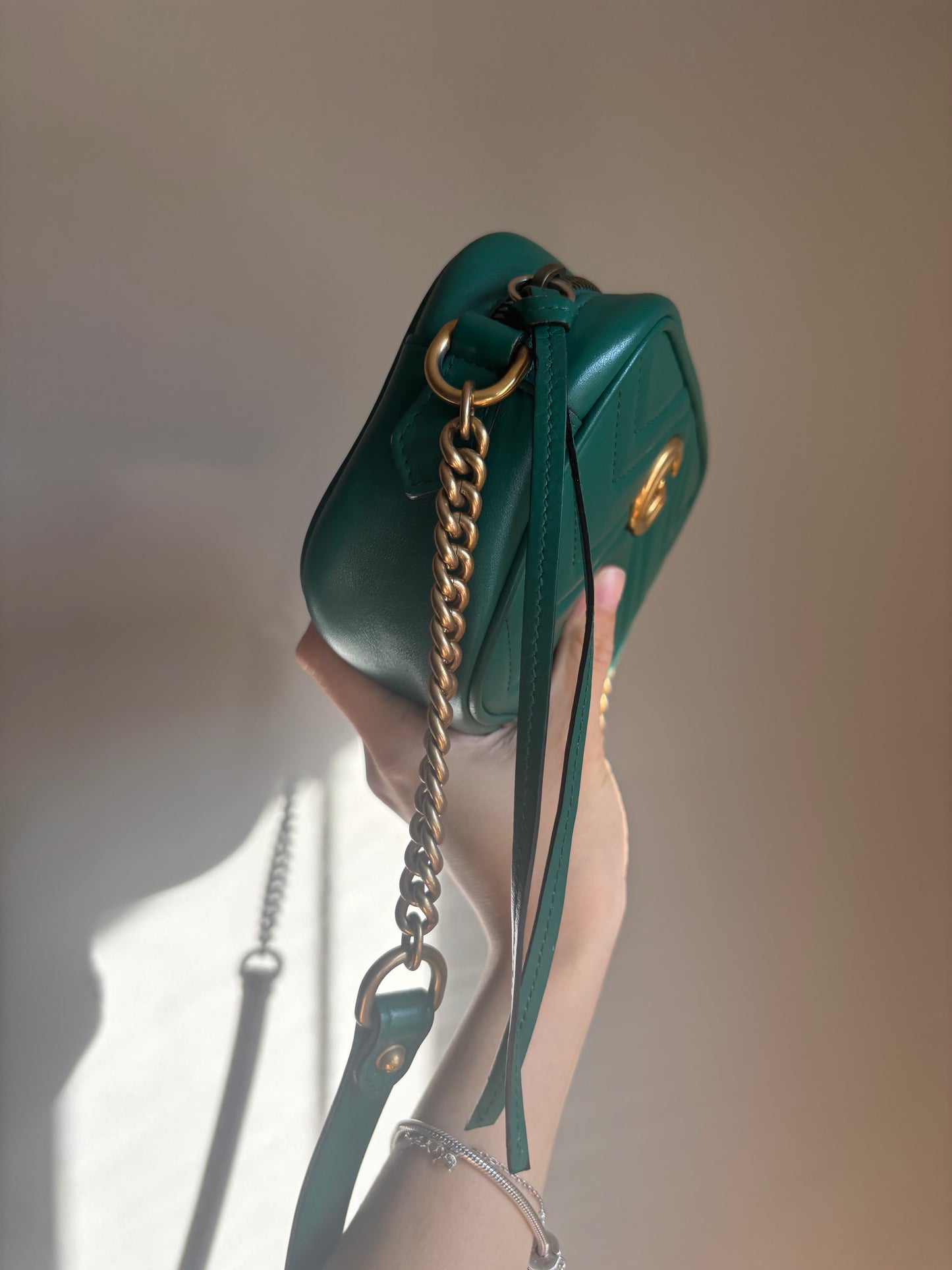 ❗️SOLD❗️Green Mini Marmont Camera Bag