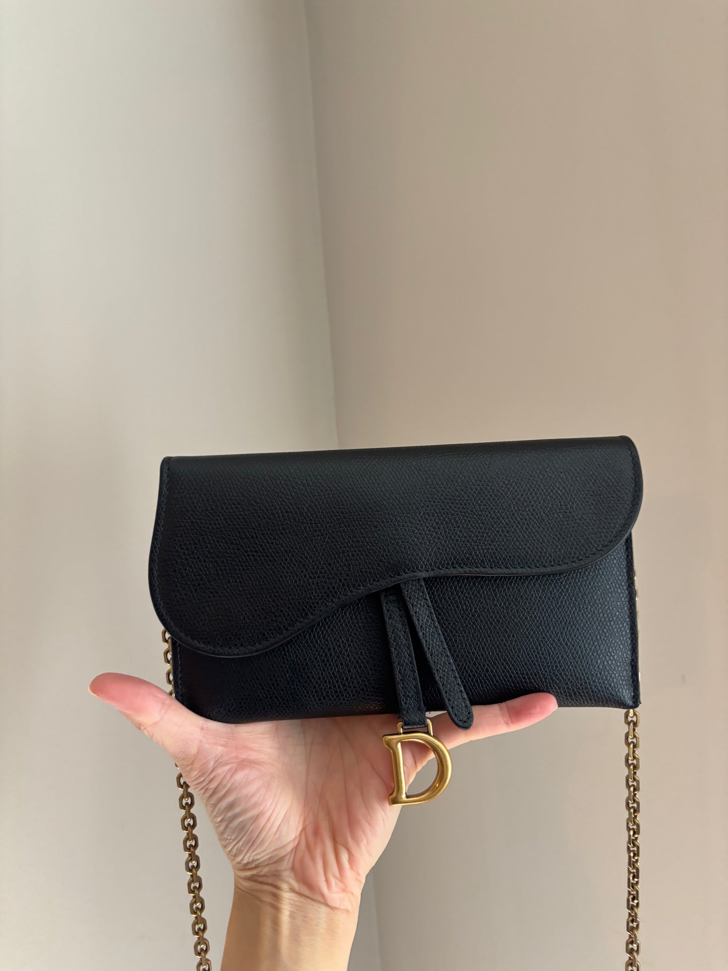 ❗️SOLD❗️Black Saddle Pouch with insert