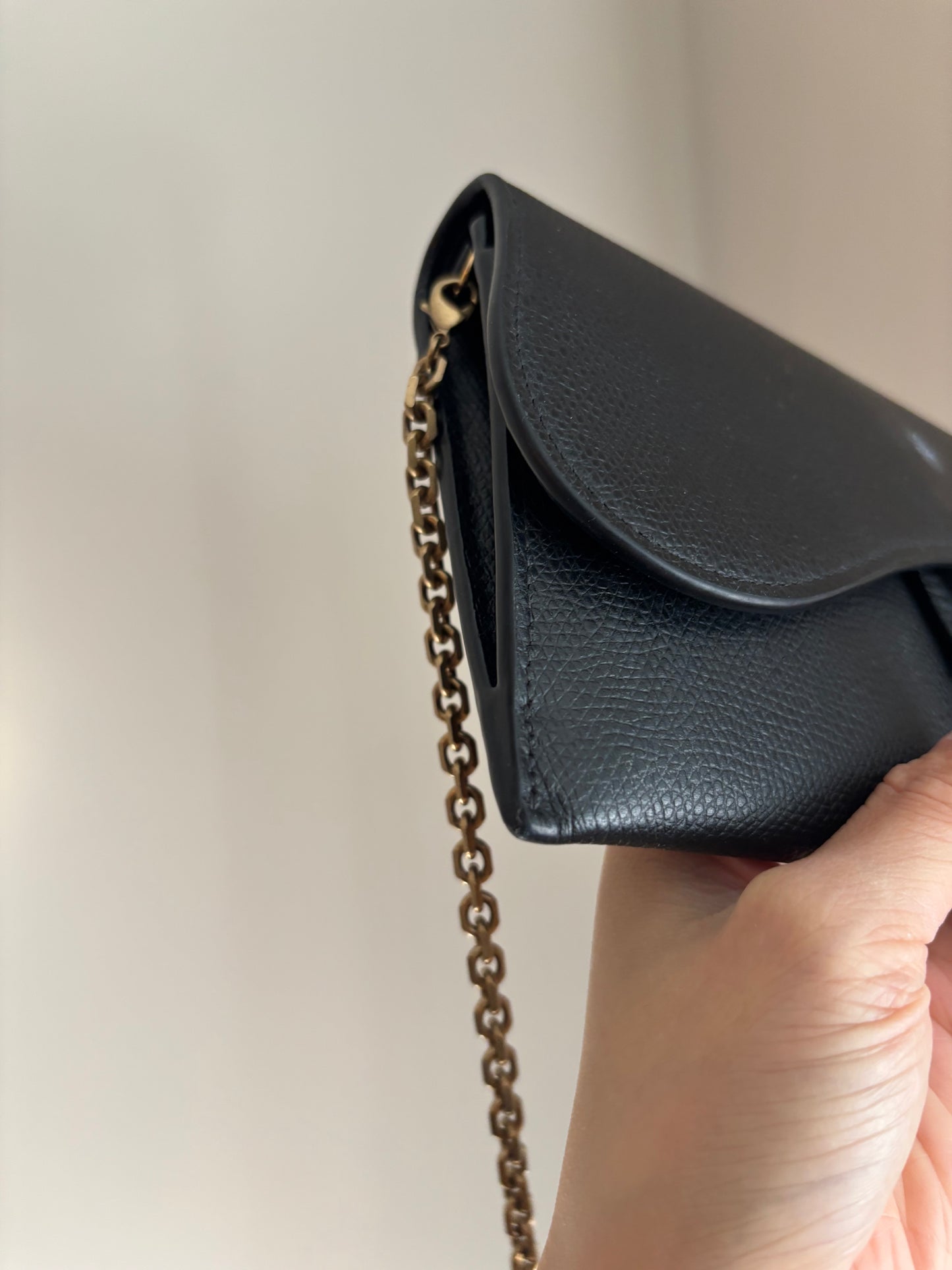 ❗️SOLD❗️Black Saddle Pouch with insert
