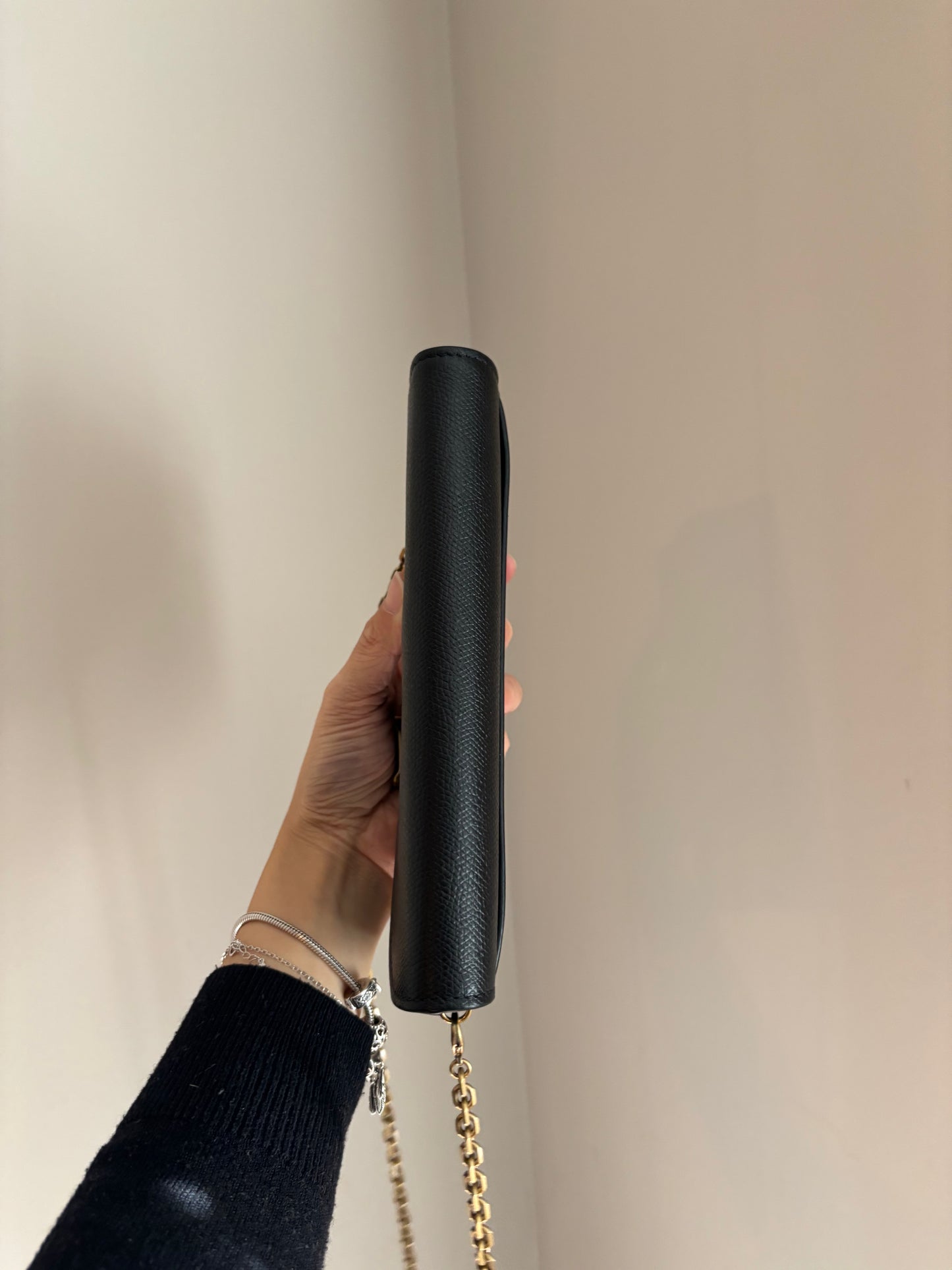 ❗️SOLD❗️Black Saddle Pouch with insert