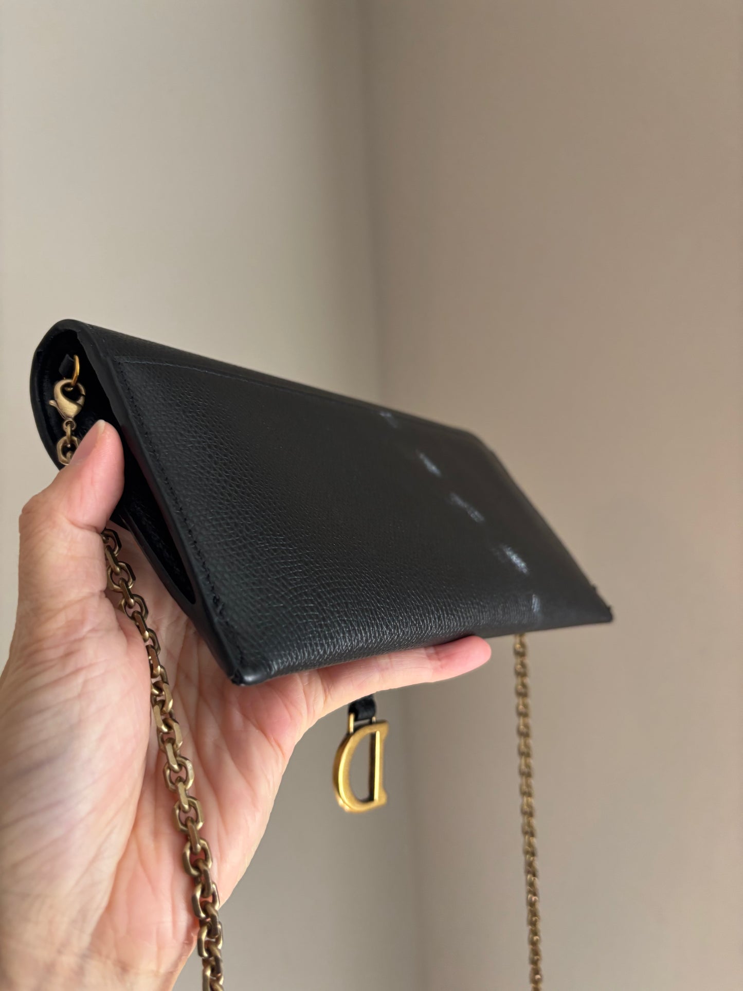❗️SOLD❗️Black Saddle Pouch with insert