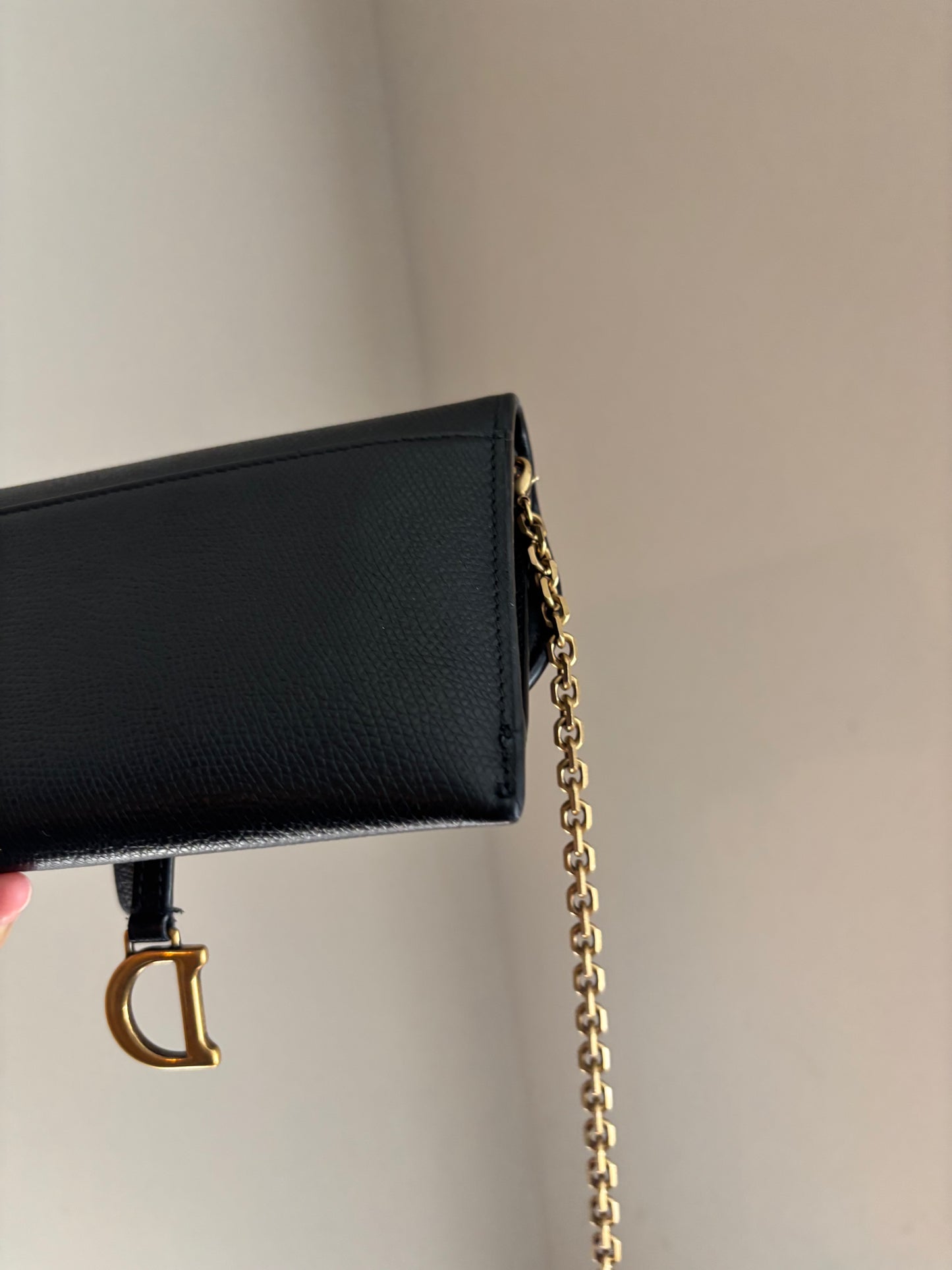 ❗️SOLD❗️Black Saddle Pouch with insert