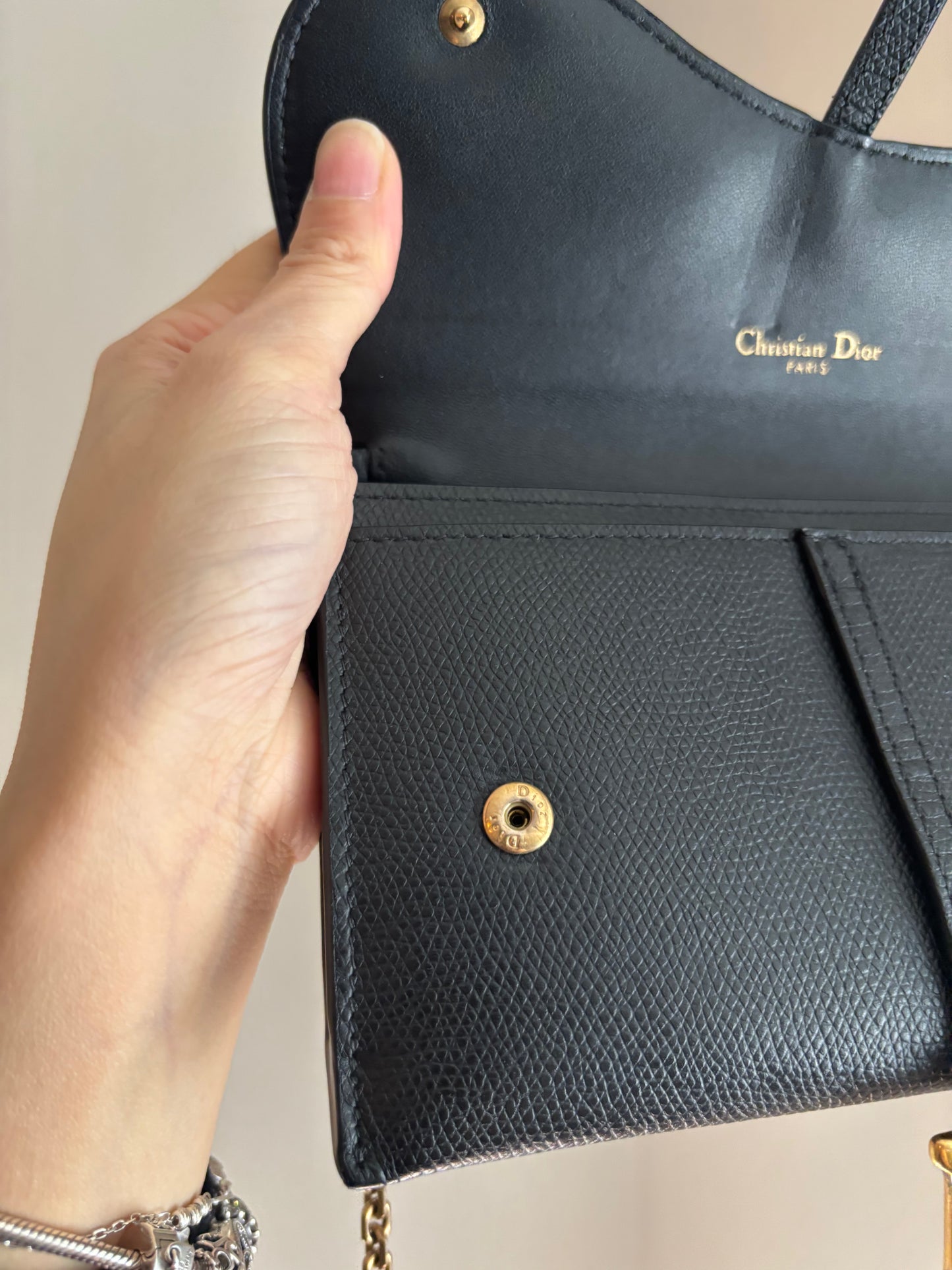 ❗️SOLD❗️Black Saddle Pouch with insert