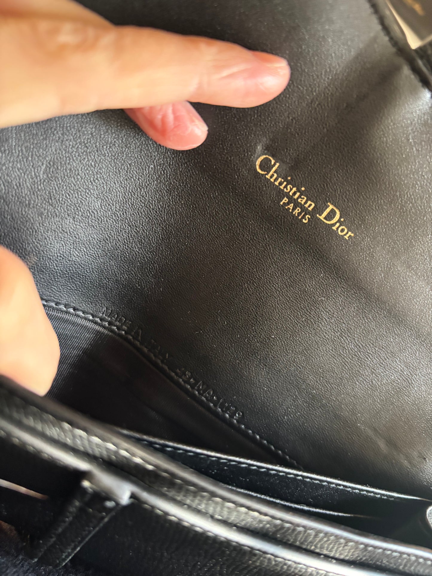 ❗️SOLD❗️Black Saddle Pouch with insert
