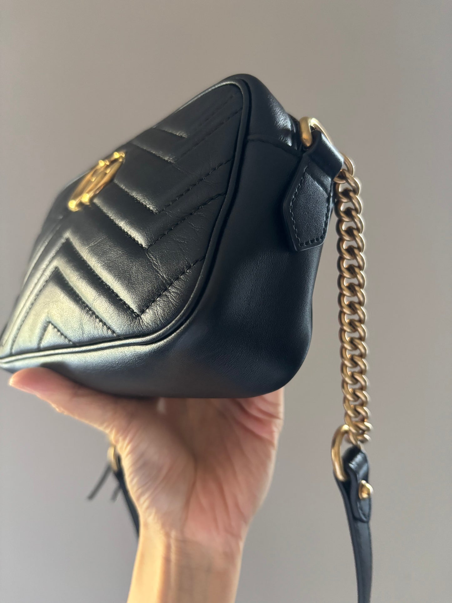 ❗️SOLD❗️Mini Black Marmont Camera Bag