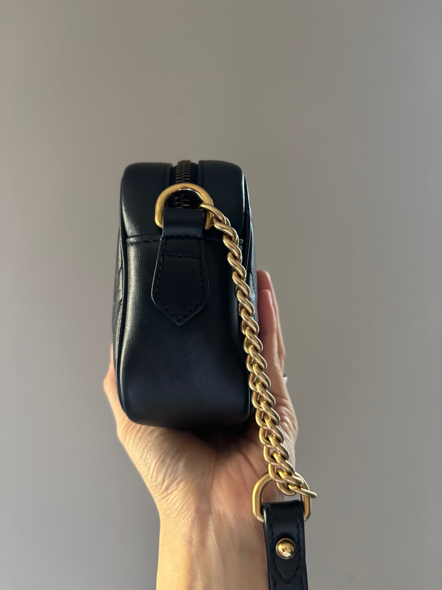 ❗️SOLD❗️Mini Black Marmont Camera Bag