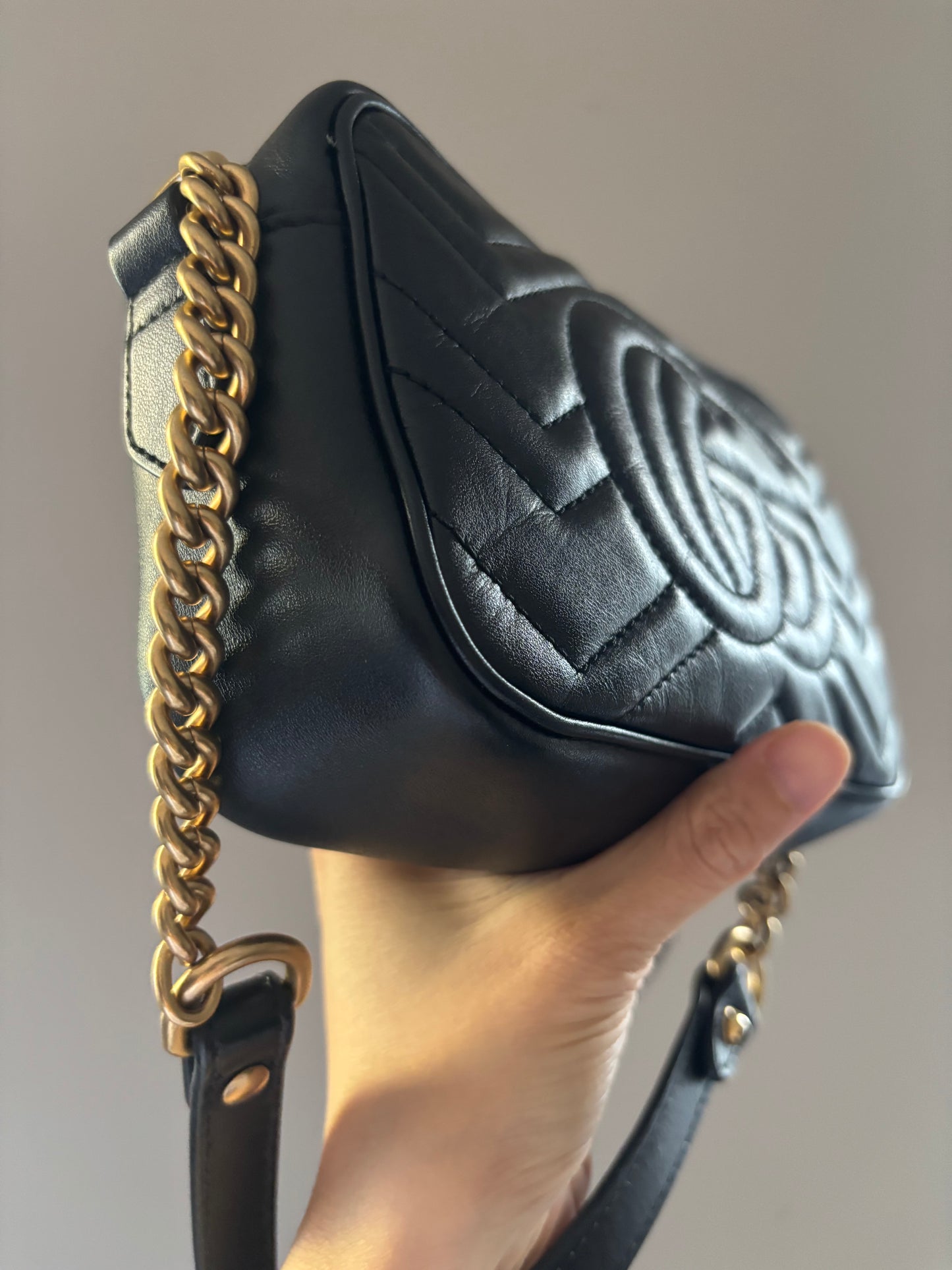 ❗️SOLD❗️Mini Black Marmont Camera Bag