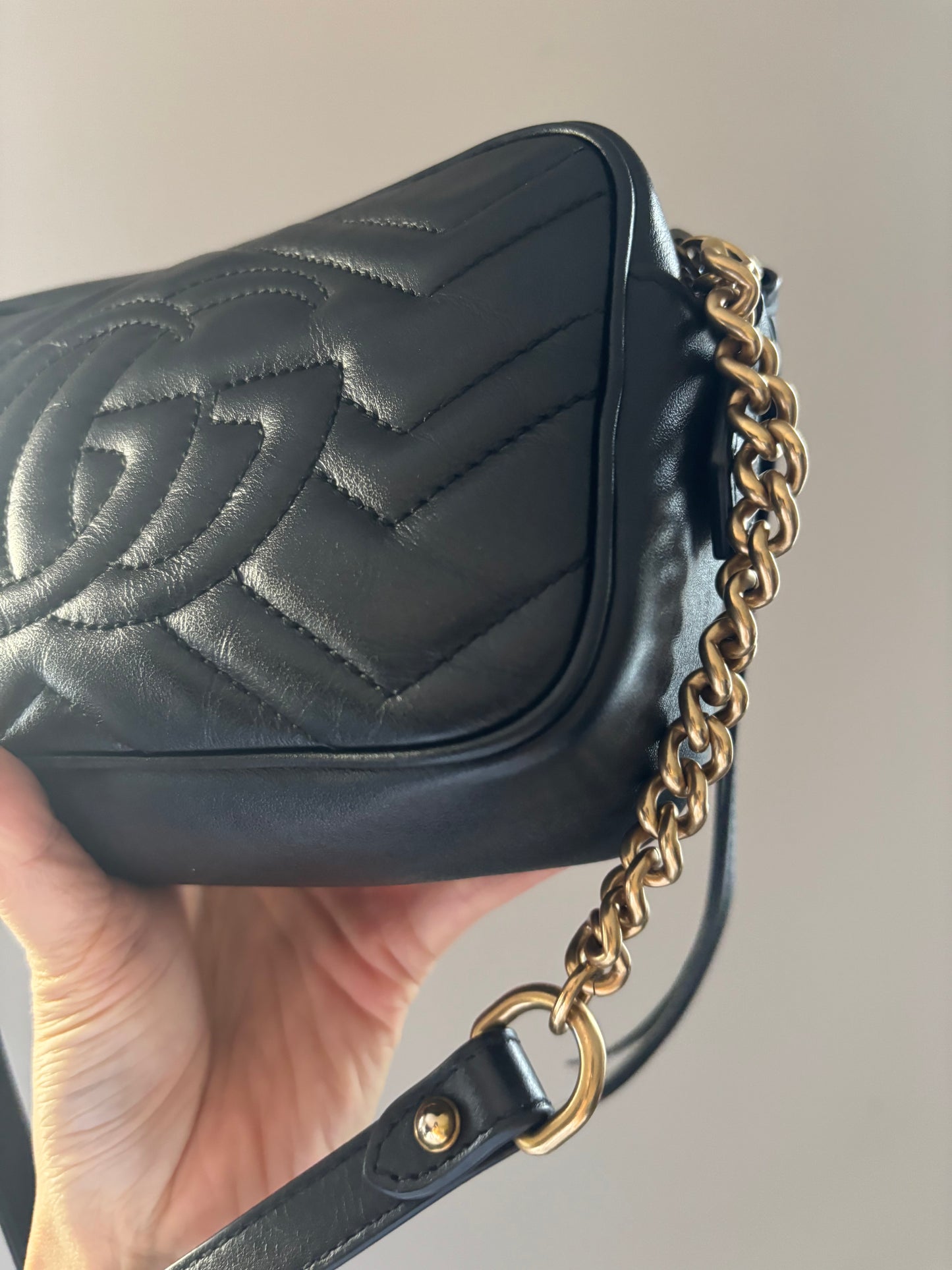 ❗️SOLD❗️Mini Black Marmont Camera Bag