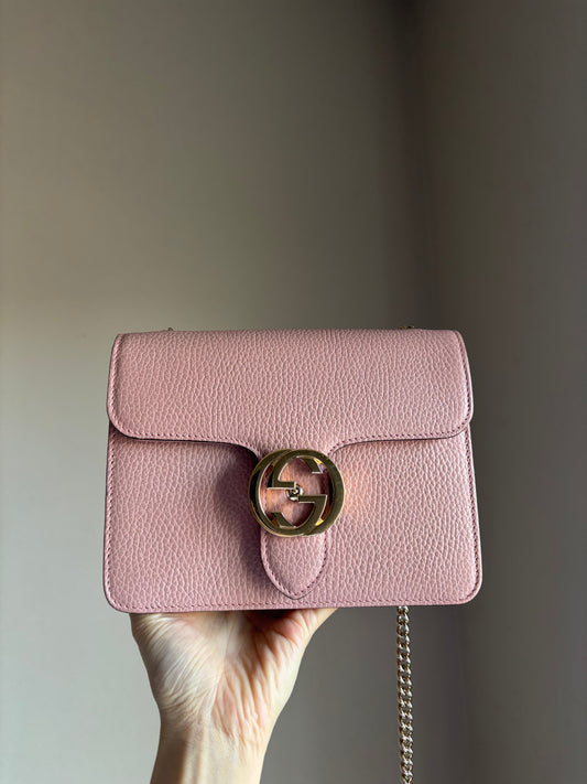 ❗️SOLD❗️Interlocking Small Bag in Blush Pink